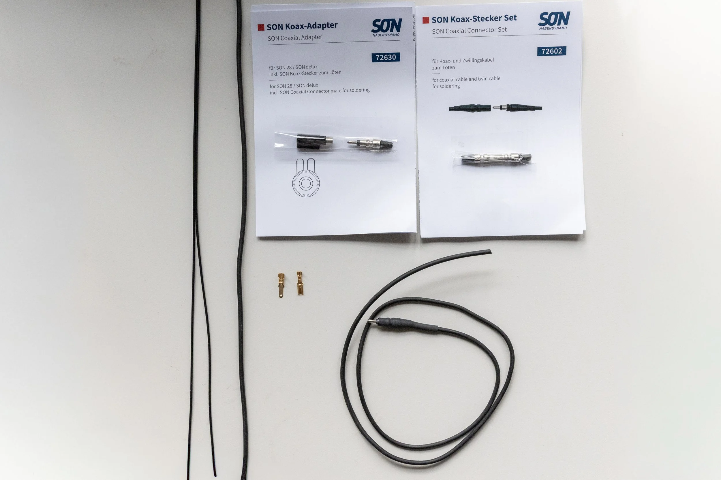 son coax cable and connectors vs twin core cable