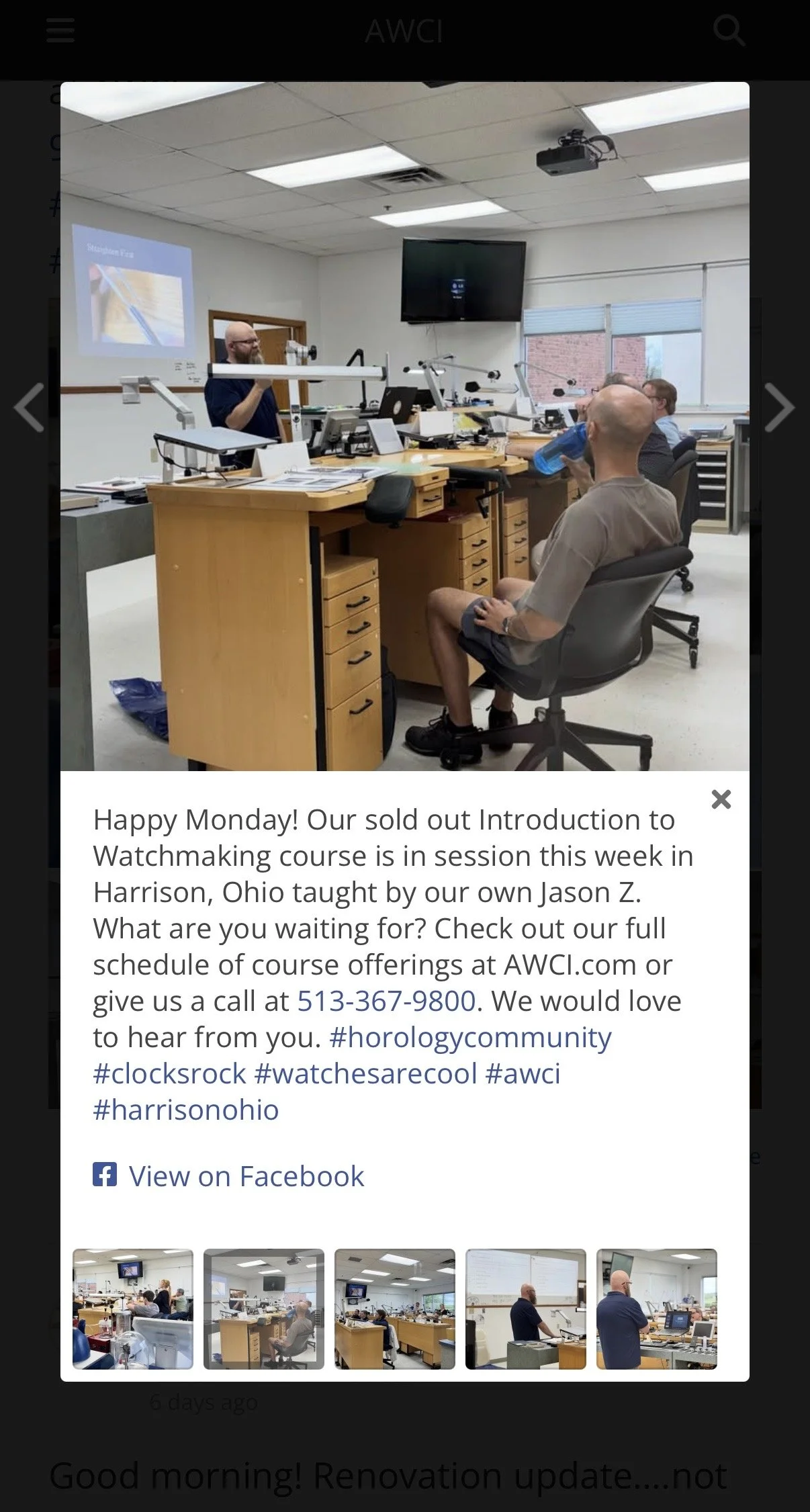My First Trip to Watchmaking School