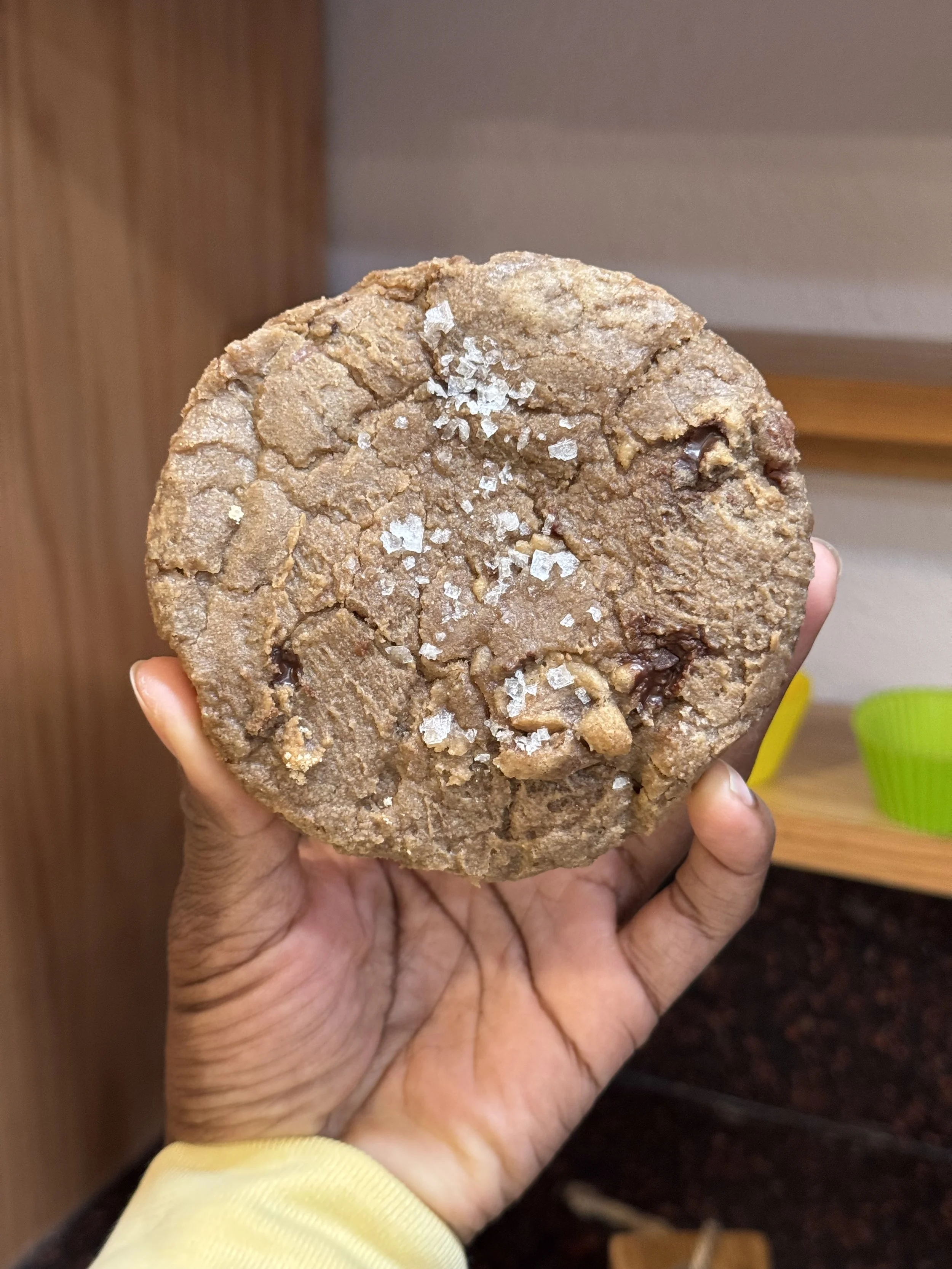 Salted Coconut Caramel Chocolate Chip Cookies