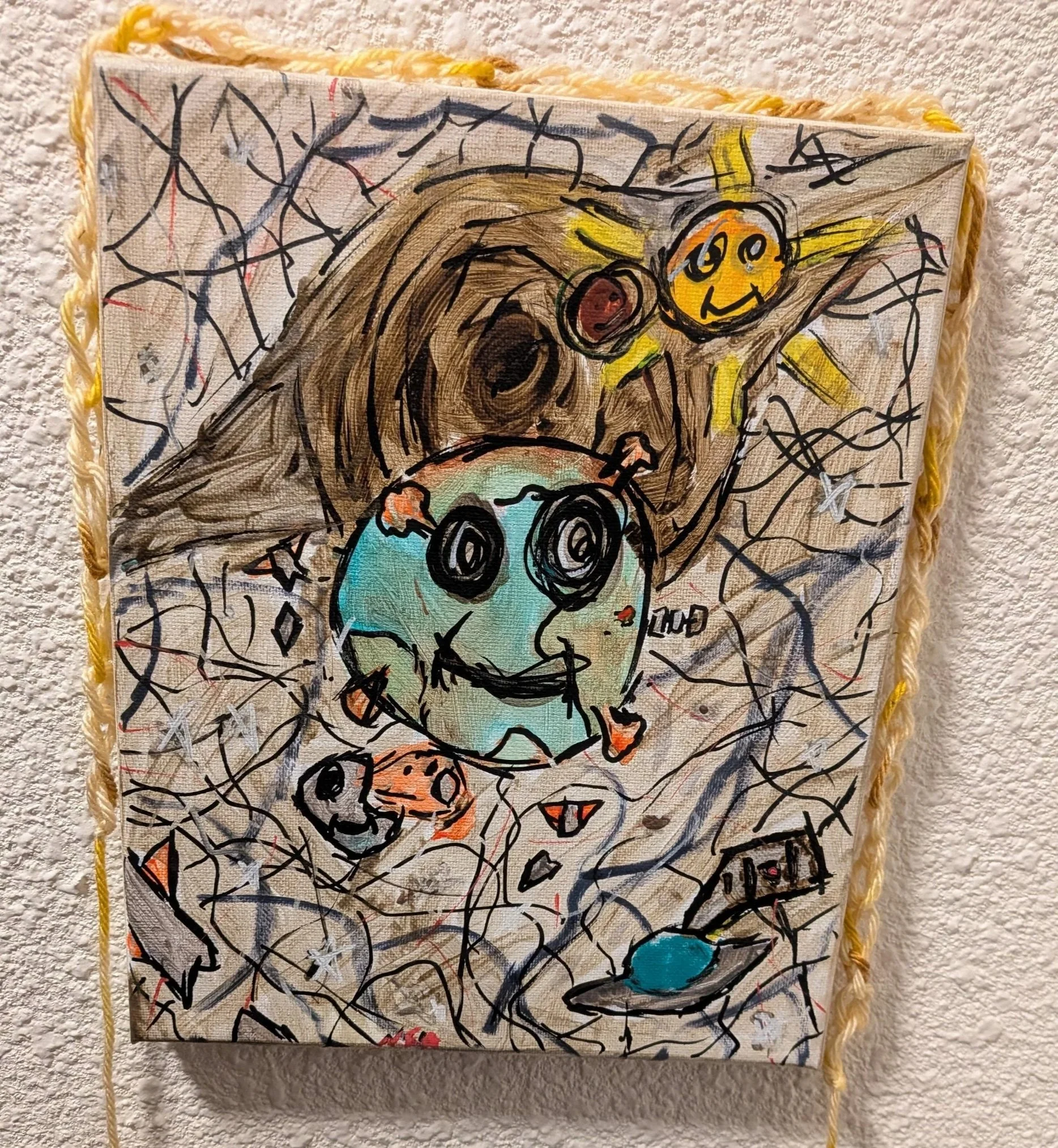 Painting inspired from when I learned about rogue black holes