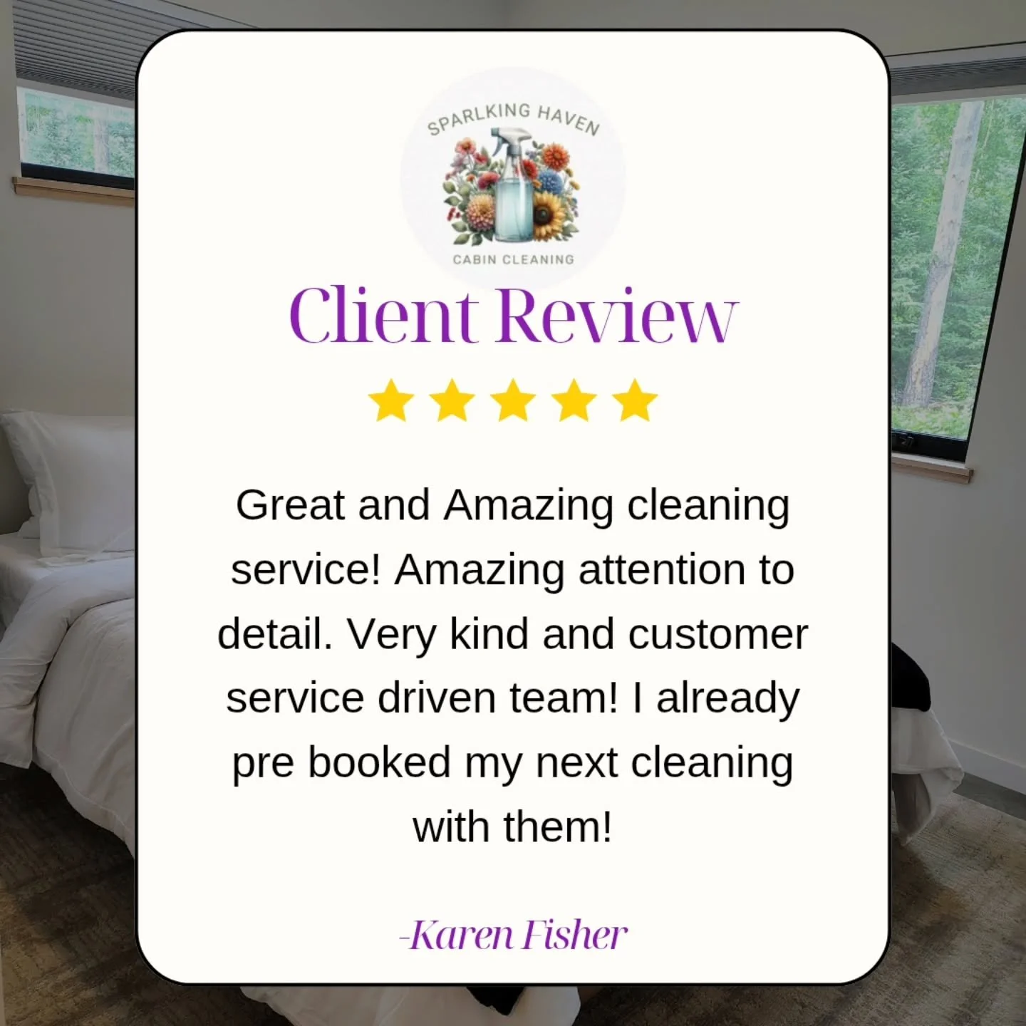 β¨ Another happy client! β¨
We’re so grateful for kind words like these π Our team takes pride in giving every space that sparkling touch. π§½π‘
π
Book ahead just like Karen did—your future self will thank you!
π± 715.416.1577
#ClientLove