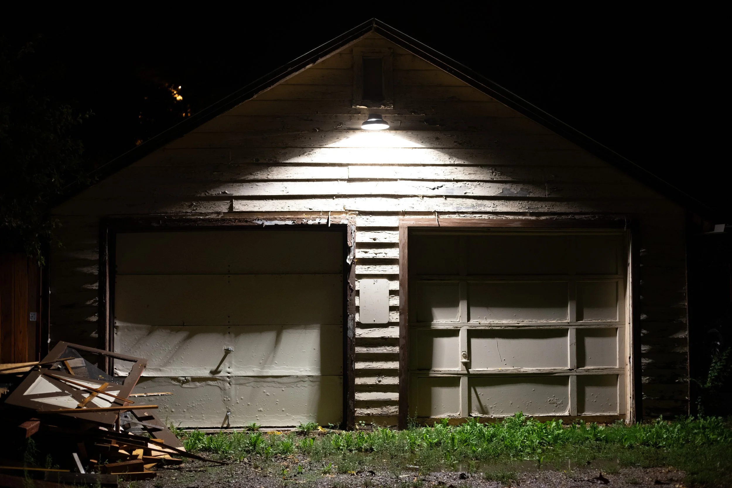 Garage with lamp, Garfield County, CO