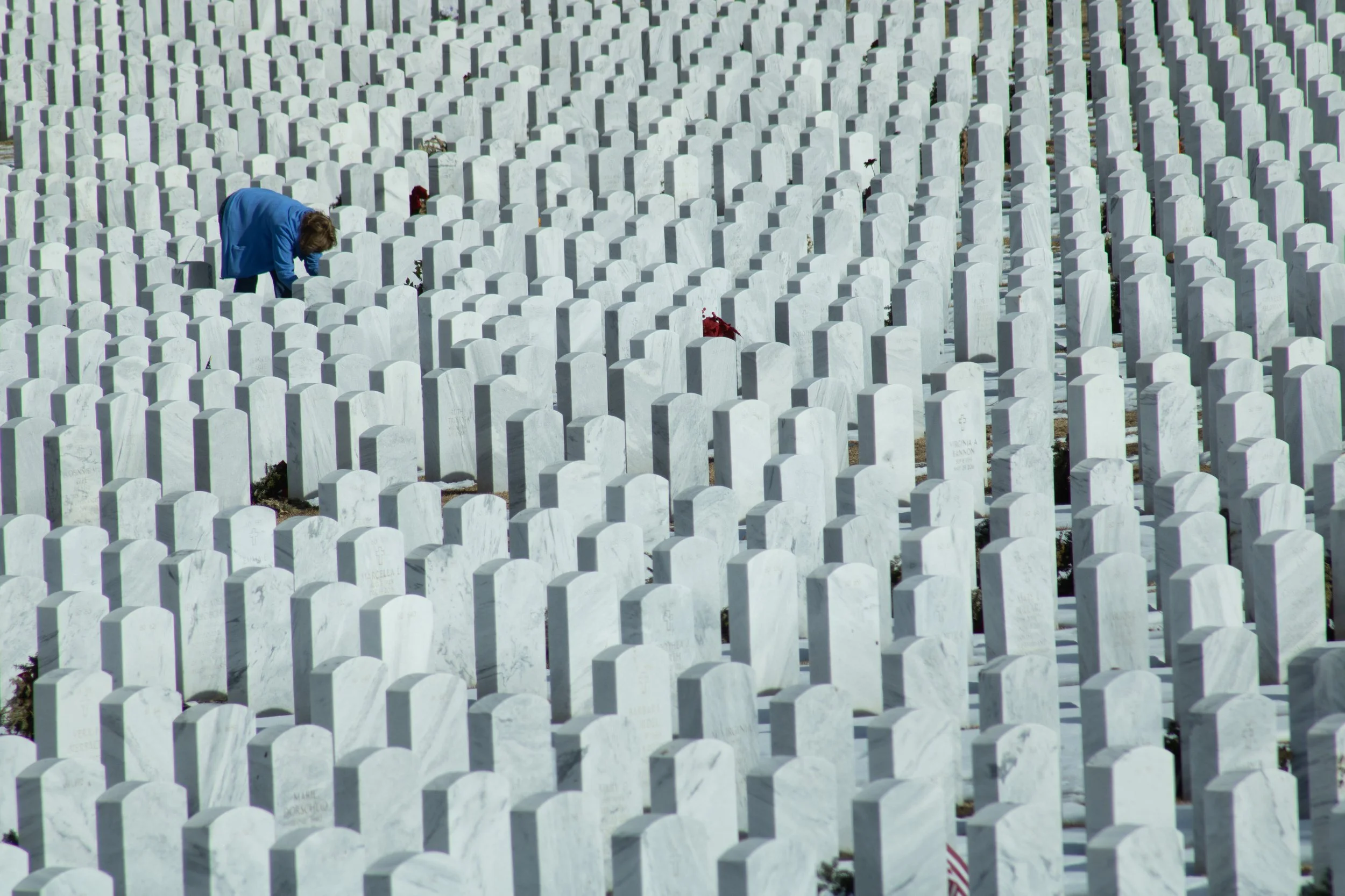 Single figure, Fort Logan National Cemetery, Denver, CO