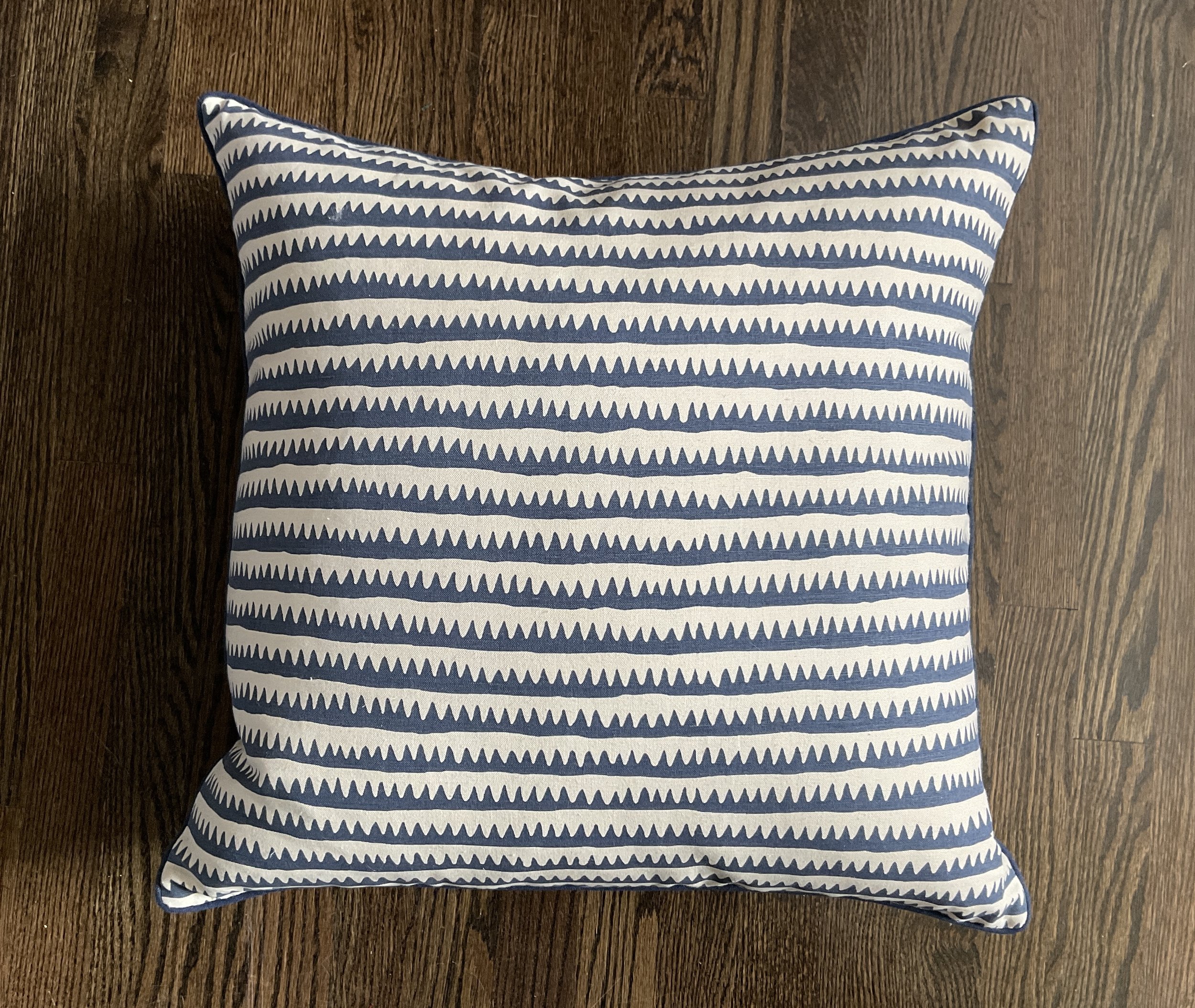 Ryan Studio Blue Stripe Pillow