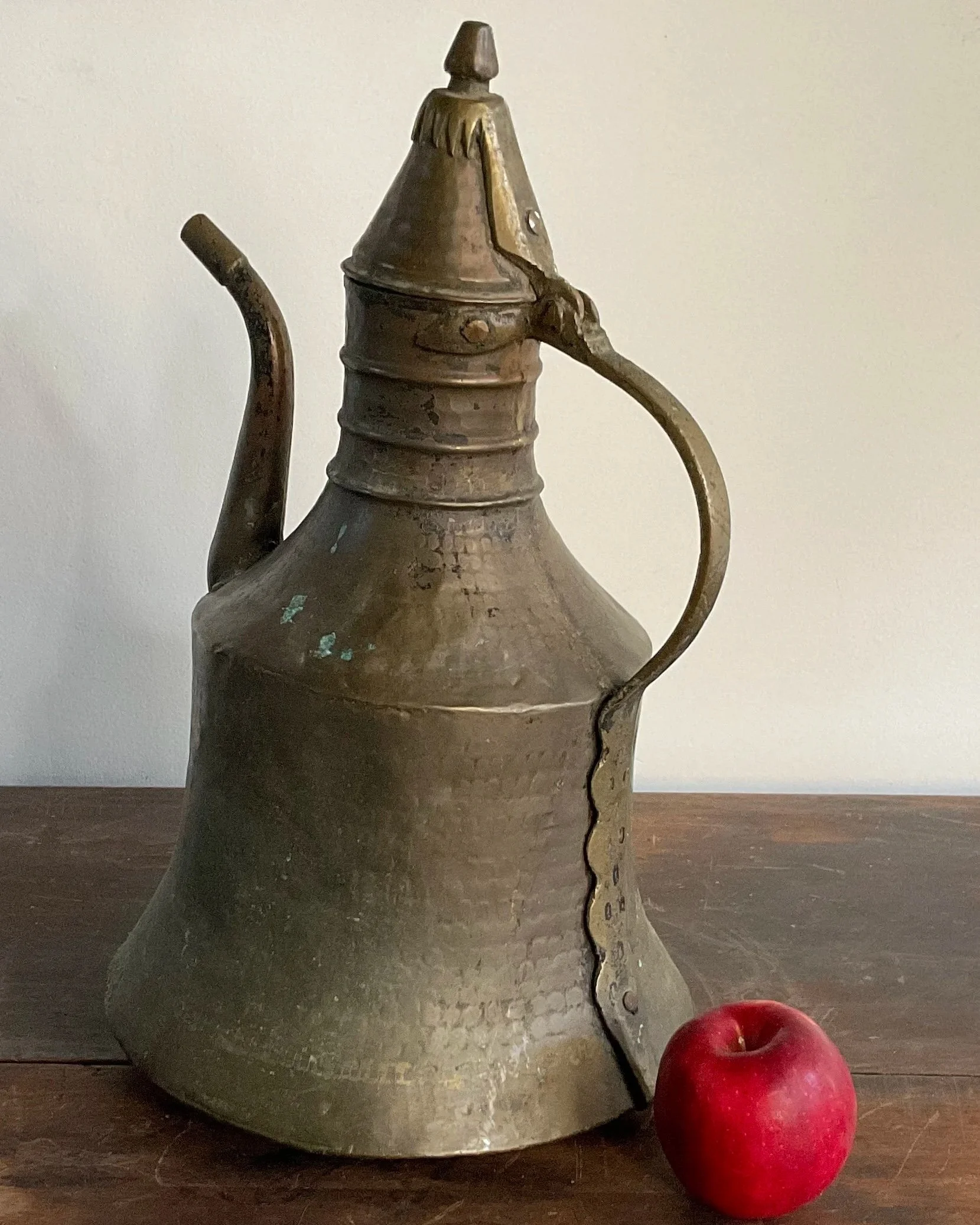 19th Century Islamic Hand-Hammered Copper Pitcher