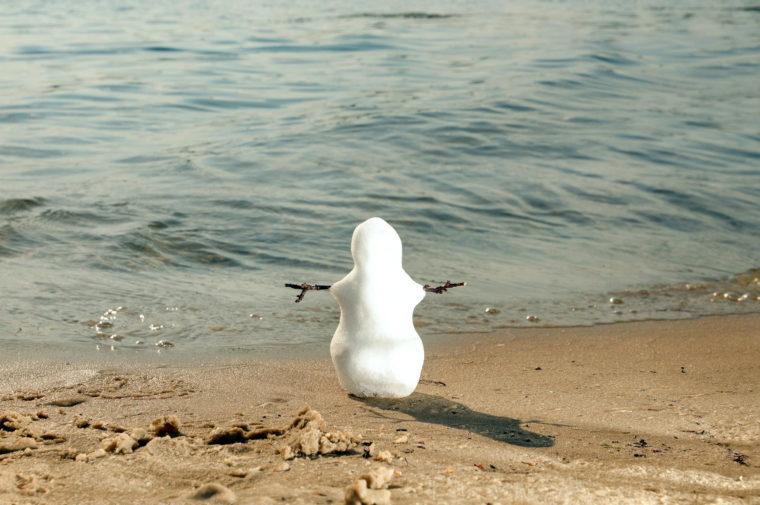 Christmas day on Branksome beach
