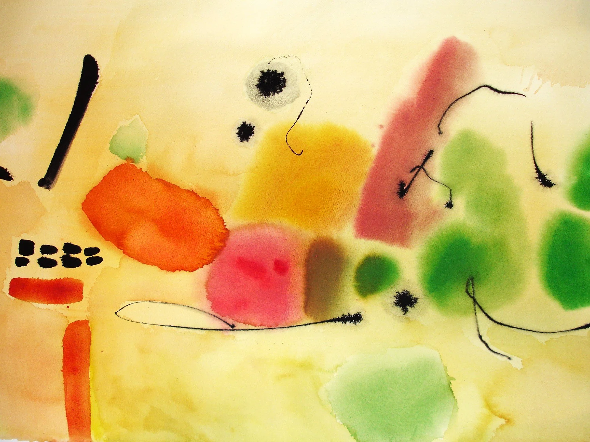 lemon beach 22"x30", watercolor paper