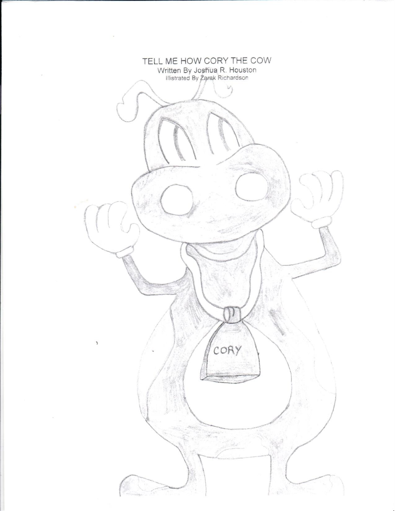 TELL ME HOW CORY THE COW COLORING BOOK
