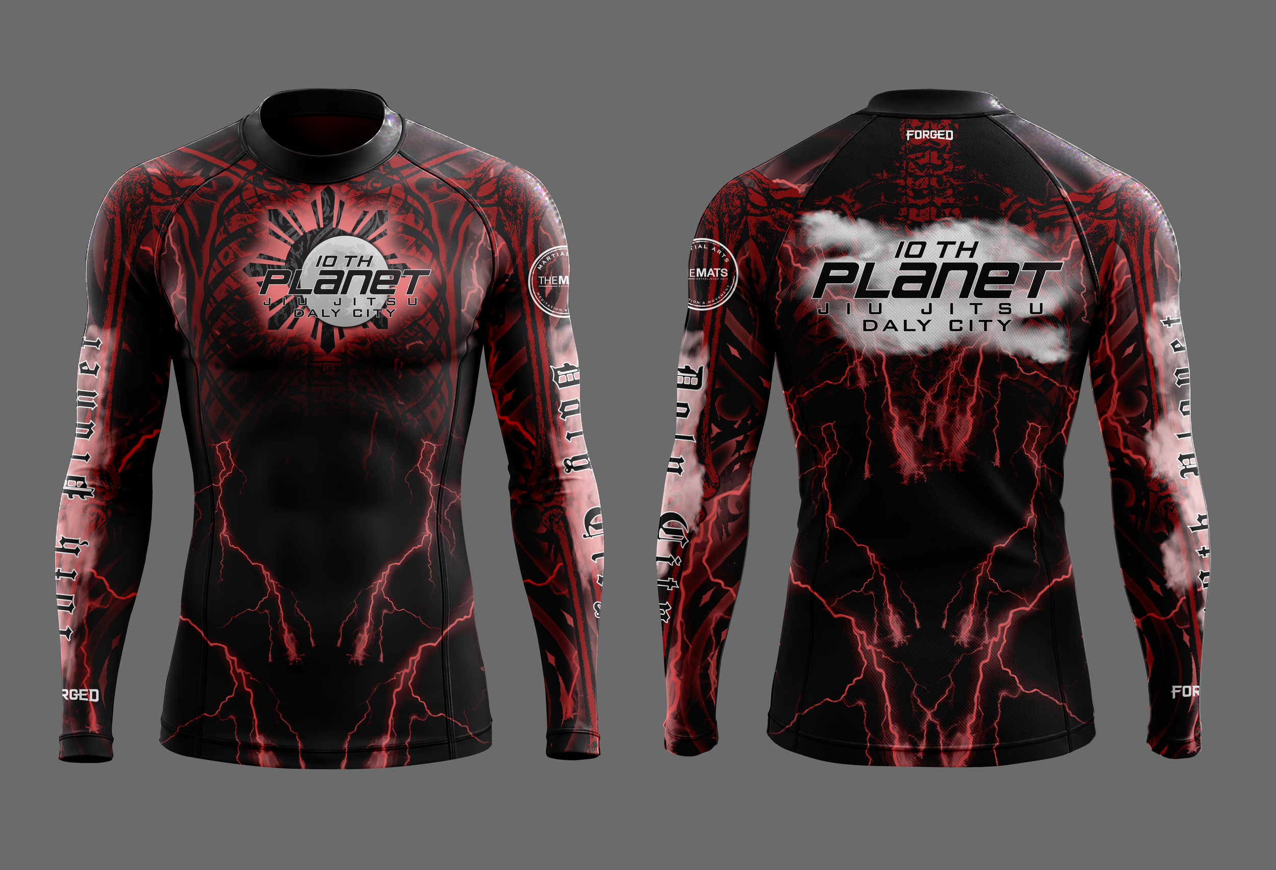 10PDC RANKED SKELETON JIU JITSU KIT - BLACK BELT