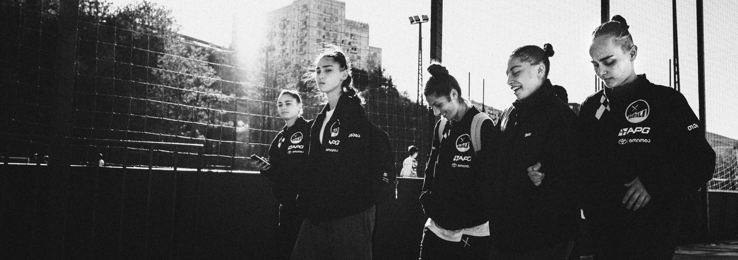 Tiko Ambalia, second from the left, has started this new season with Kvartali. She still doesn't know what the future holds for her. Tiko will go on to join Sparta Prague after an unsuccessful trial with Bayer Leverkusen, becoming the only Georgian p