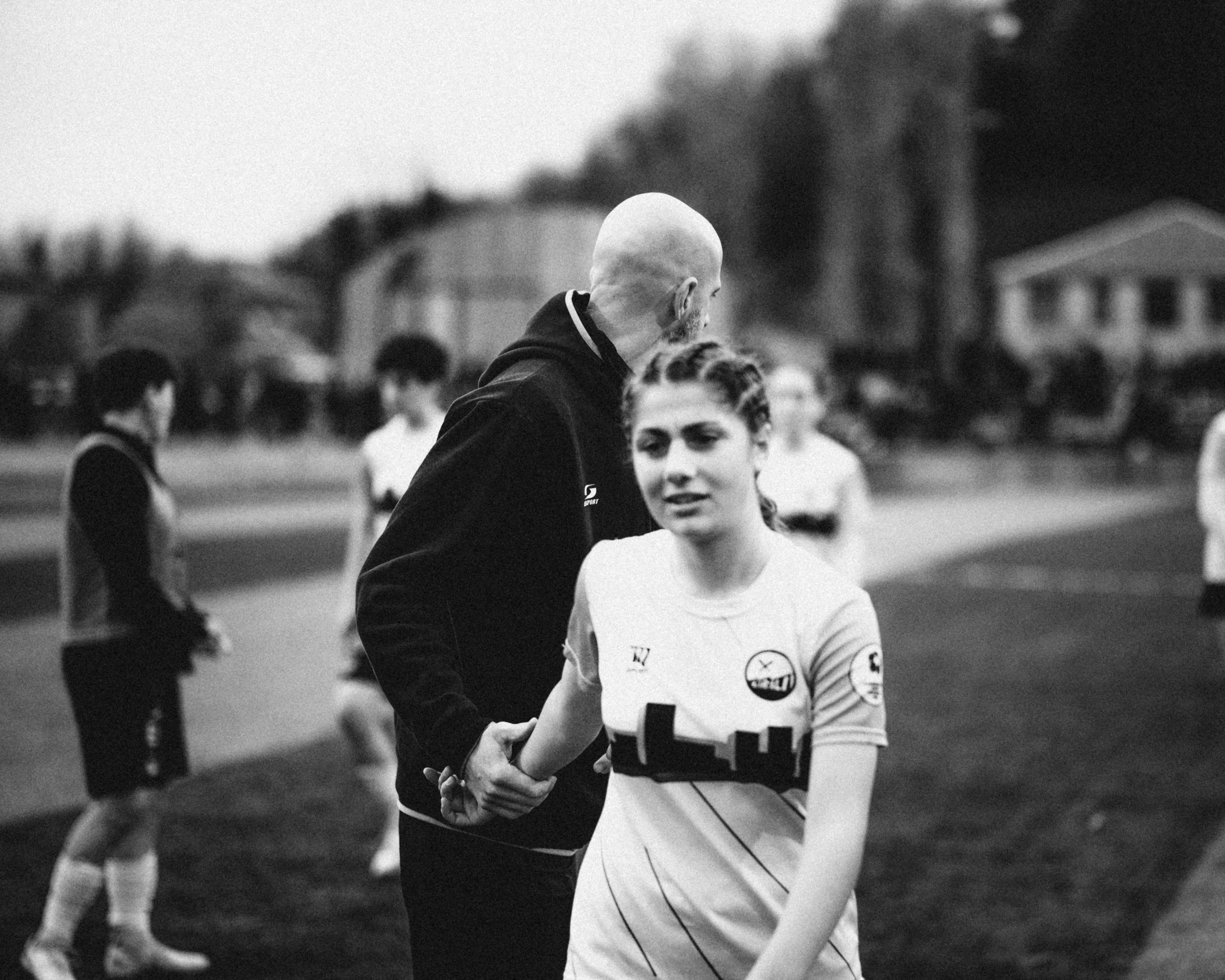 Lizi Kankia heading towards the dressing room after a disappointing first half.