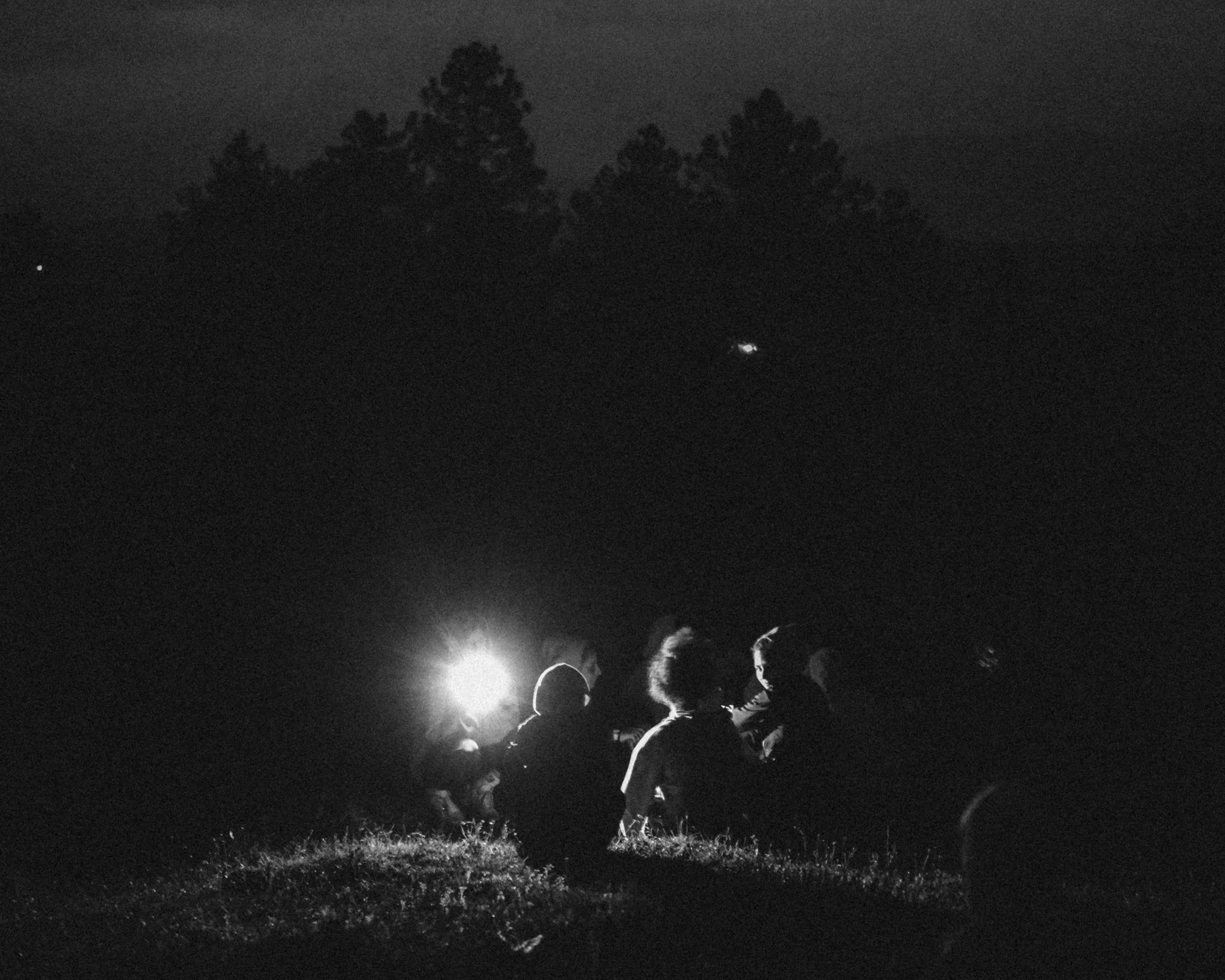 Singing songs, killing time, waiting for someone to come to the rescue. The bus might be broken, but the spirit is definitely not. 