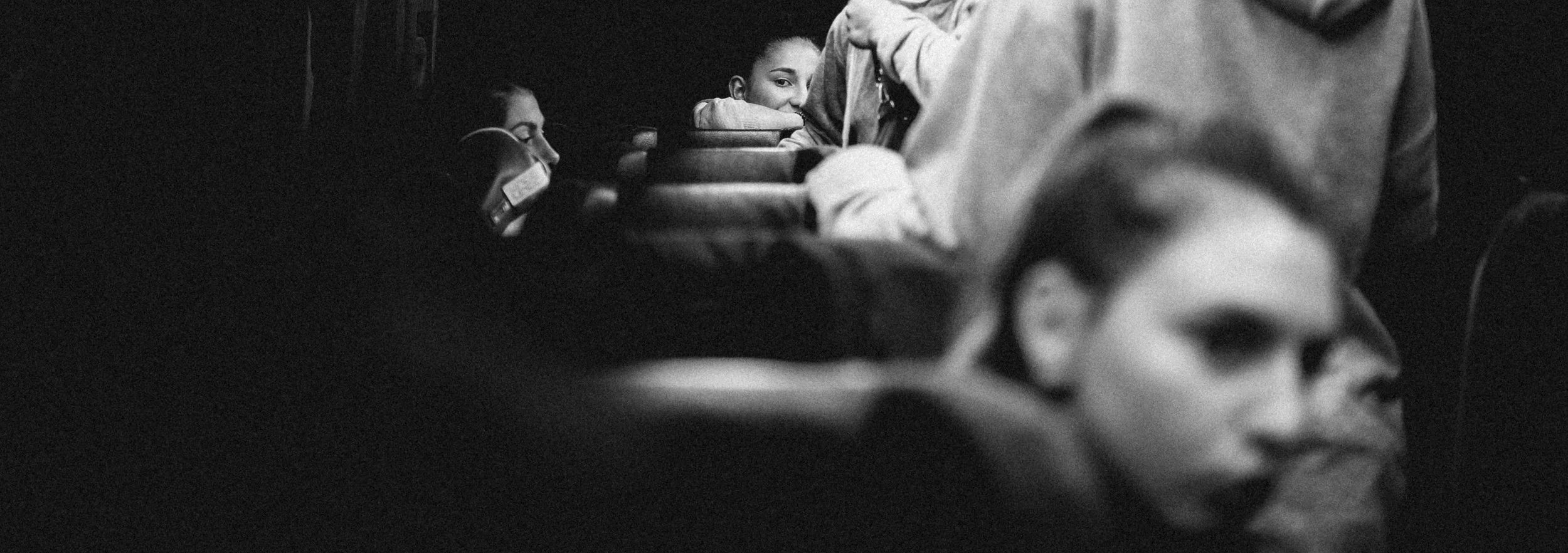 On the road.
