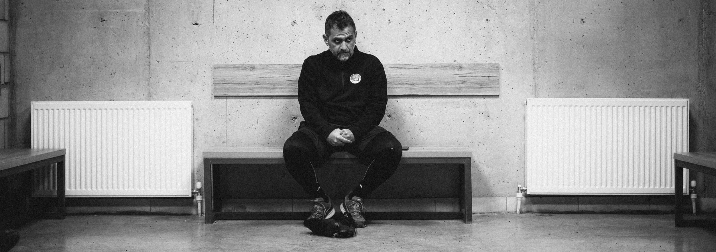 The coaching team member, Kakha Tsotadze, after a long and cold training session with the team.