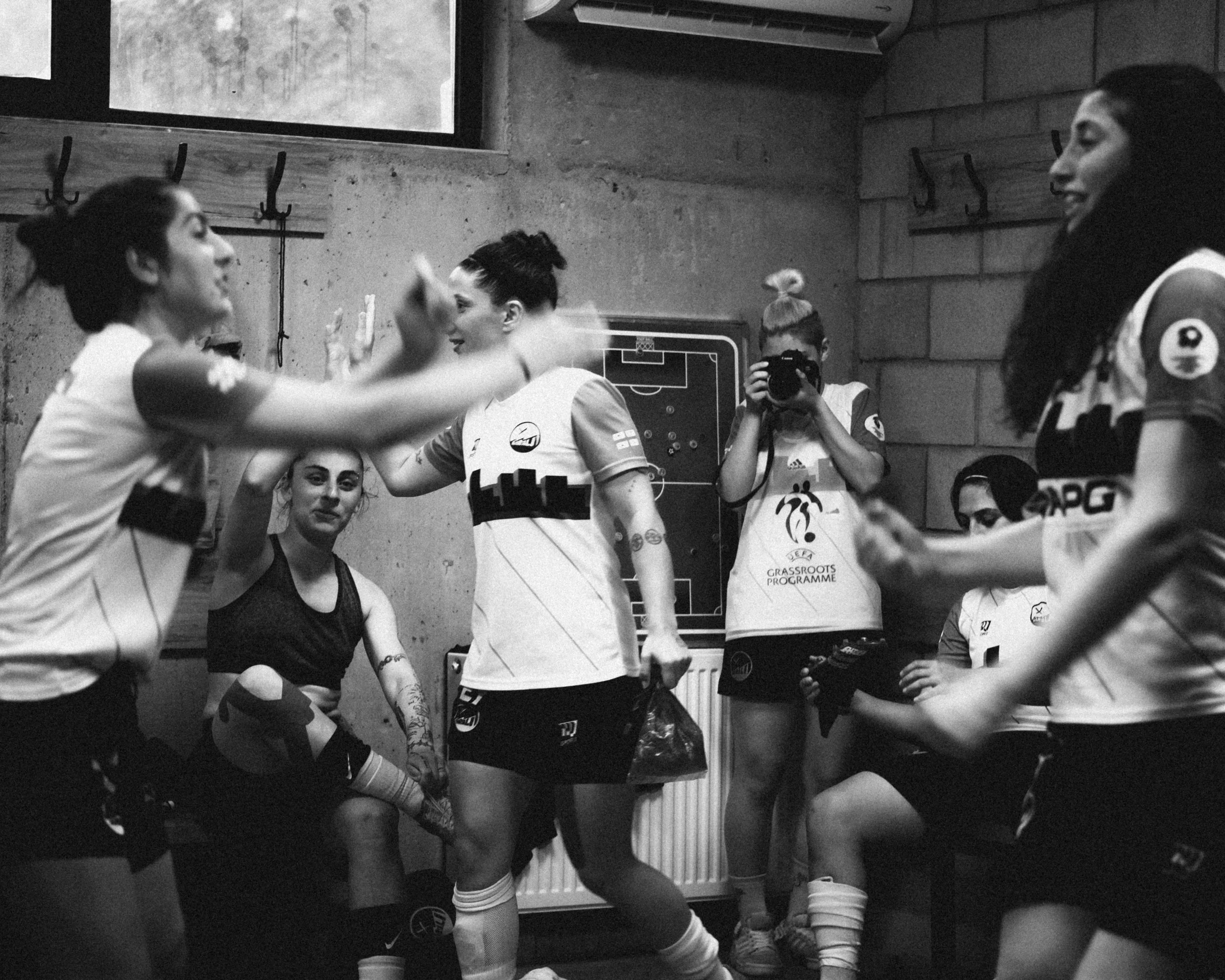 Home team dressing room.