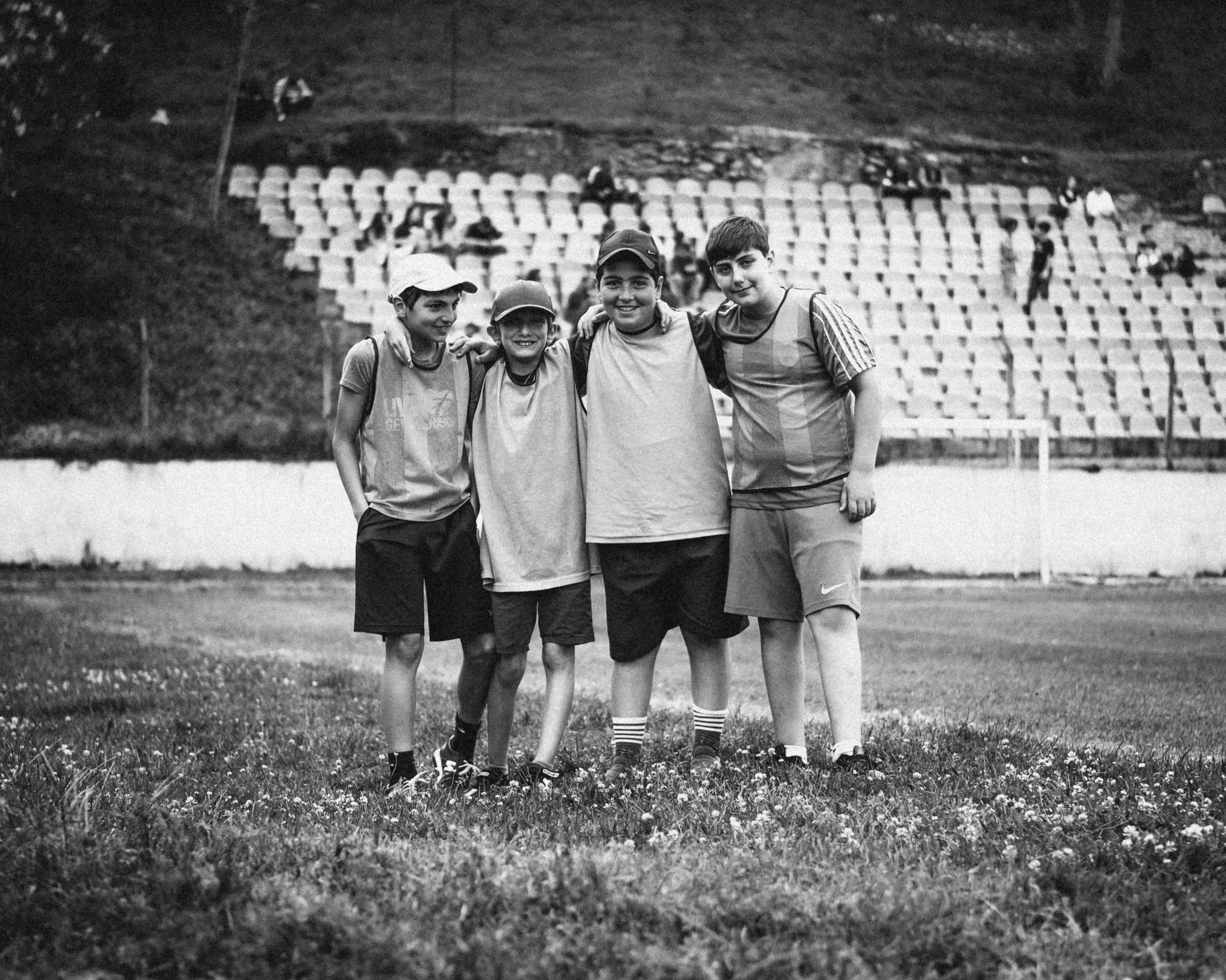 Ball-boys, Chkhorotsku, Western Georgia, May 2023.