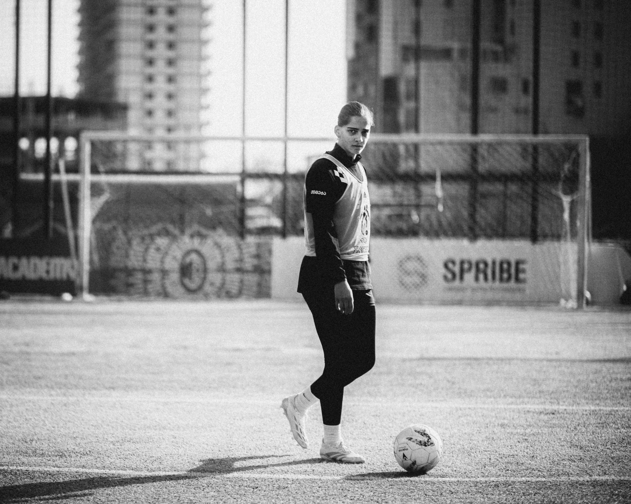 Natela Tsotseria. Last training session before the cup final, 6 December 2025.