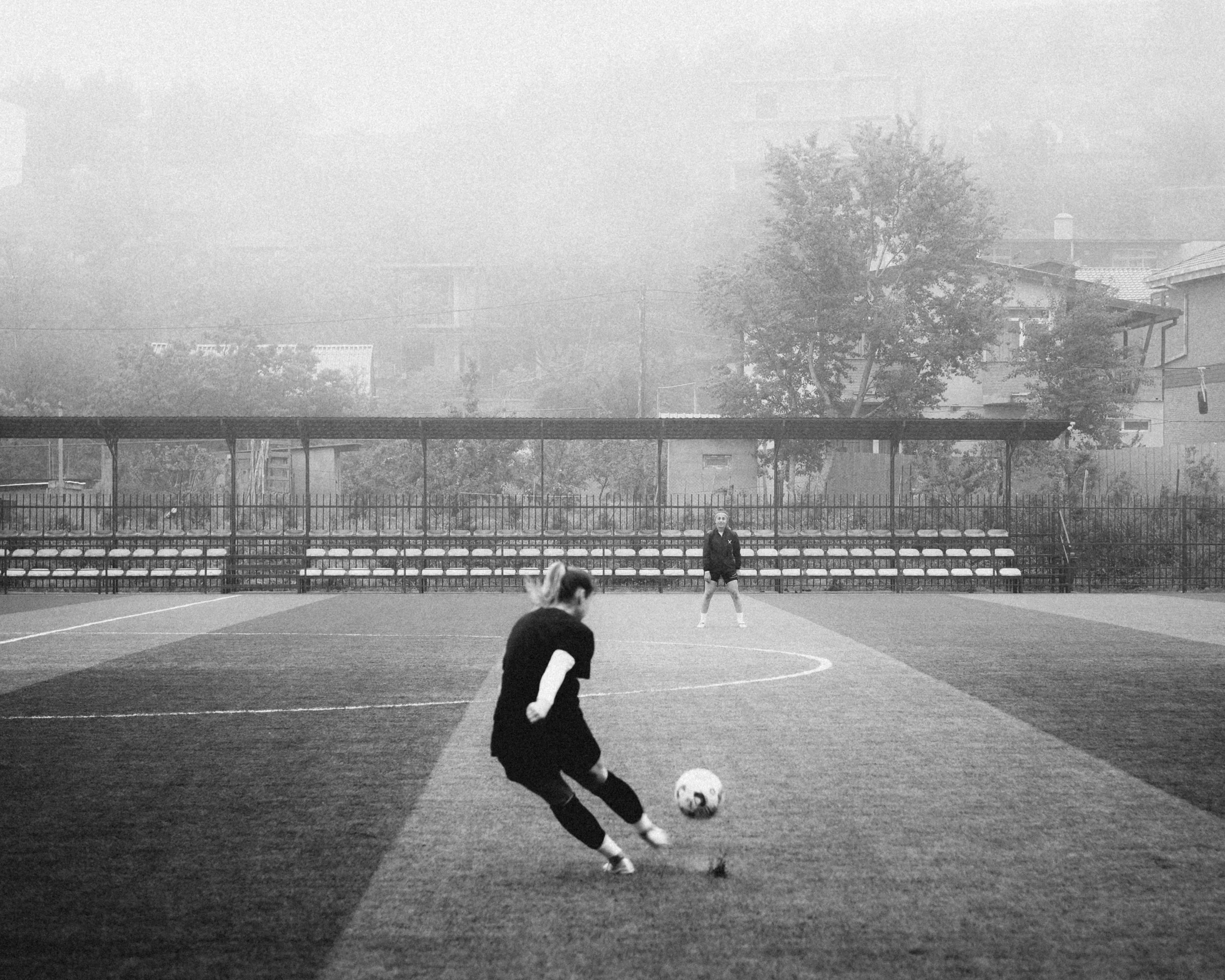 Foggy training session, April 2023.