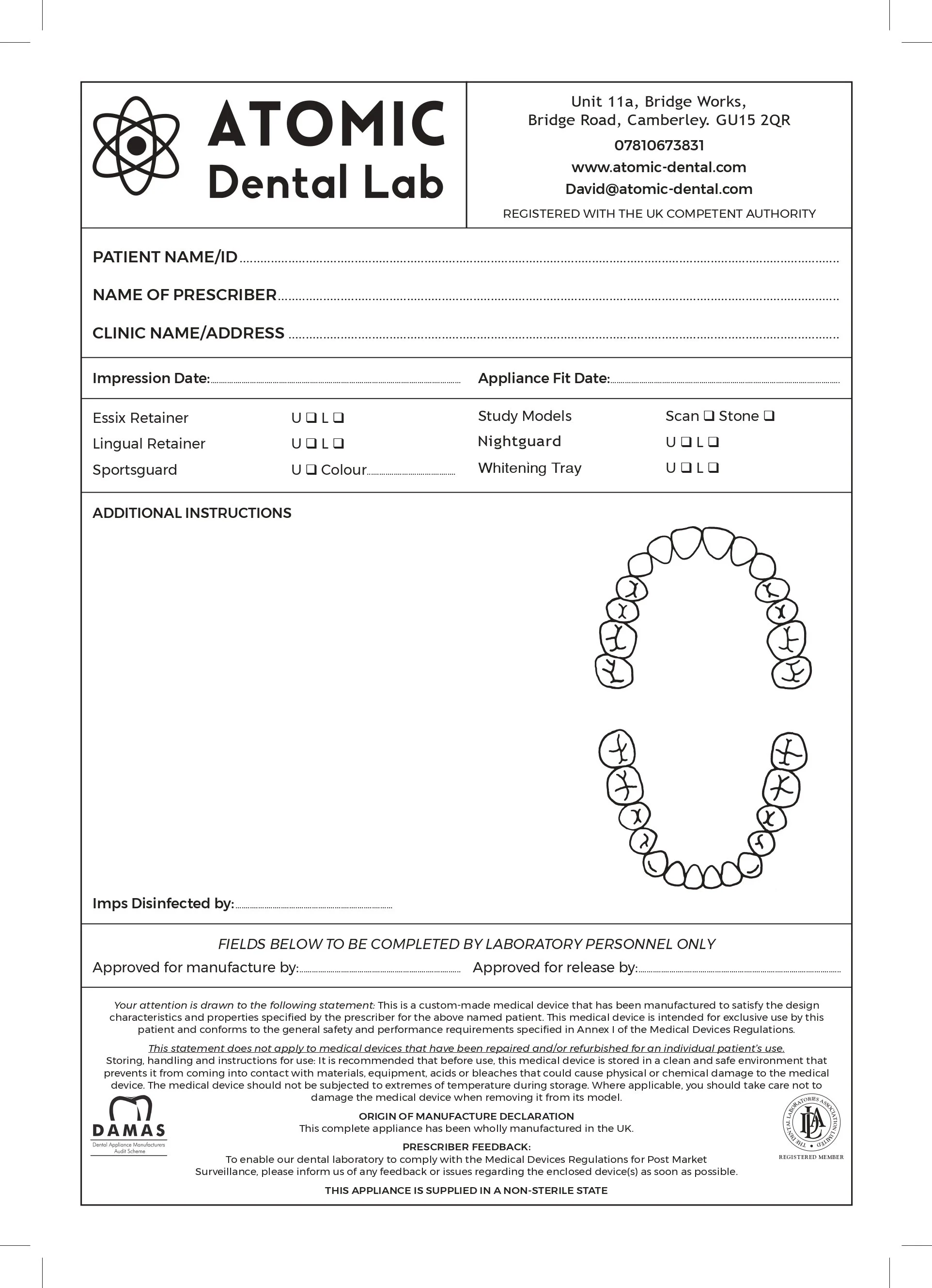 Downloads — Atomic Dental Lab
