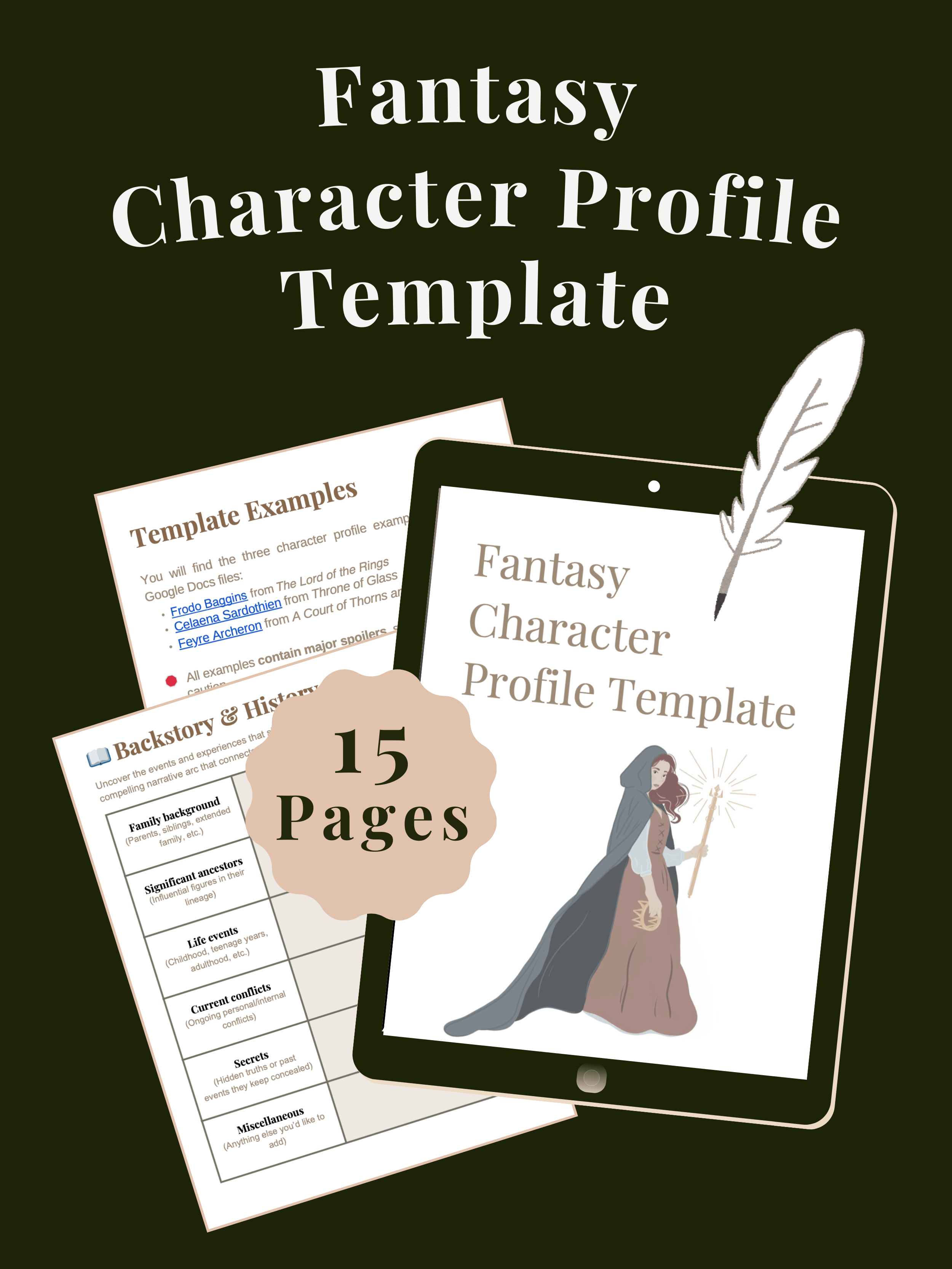 Fantasy Character Profile Template