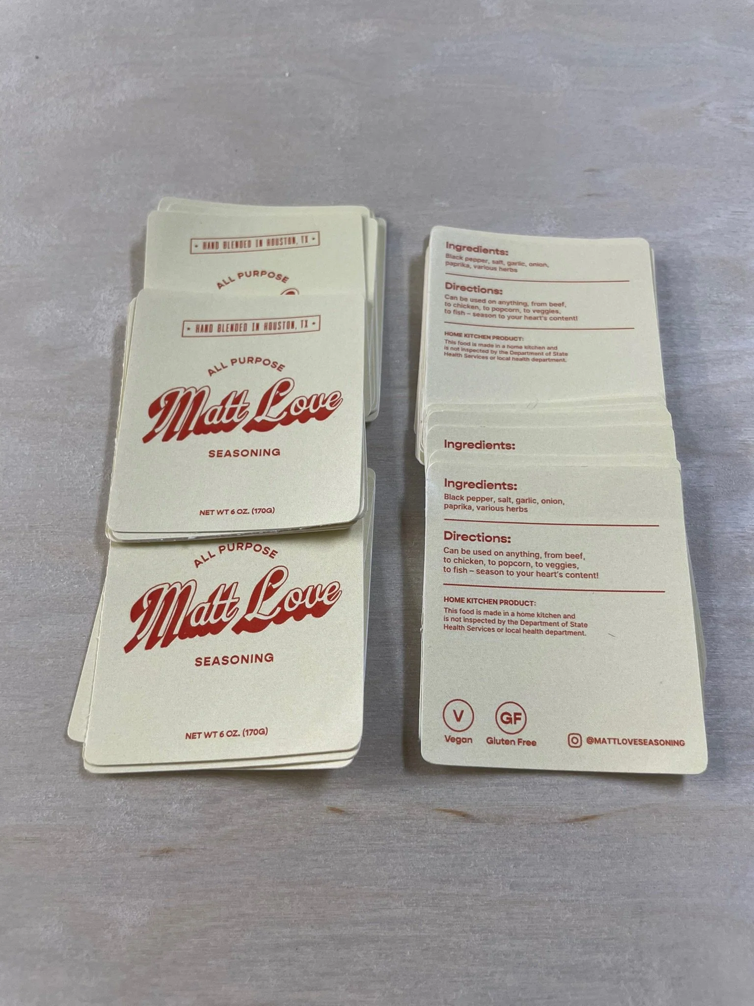 Custom product label and packaging sticker printing in Houston by Memorial Postal Center for local businesses and branded products.