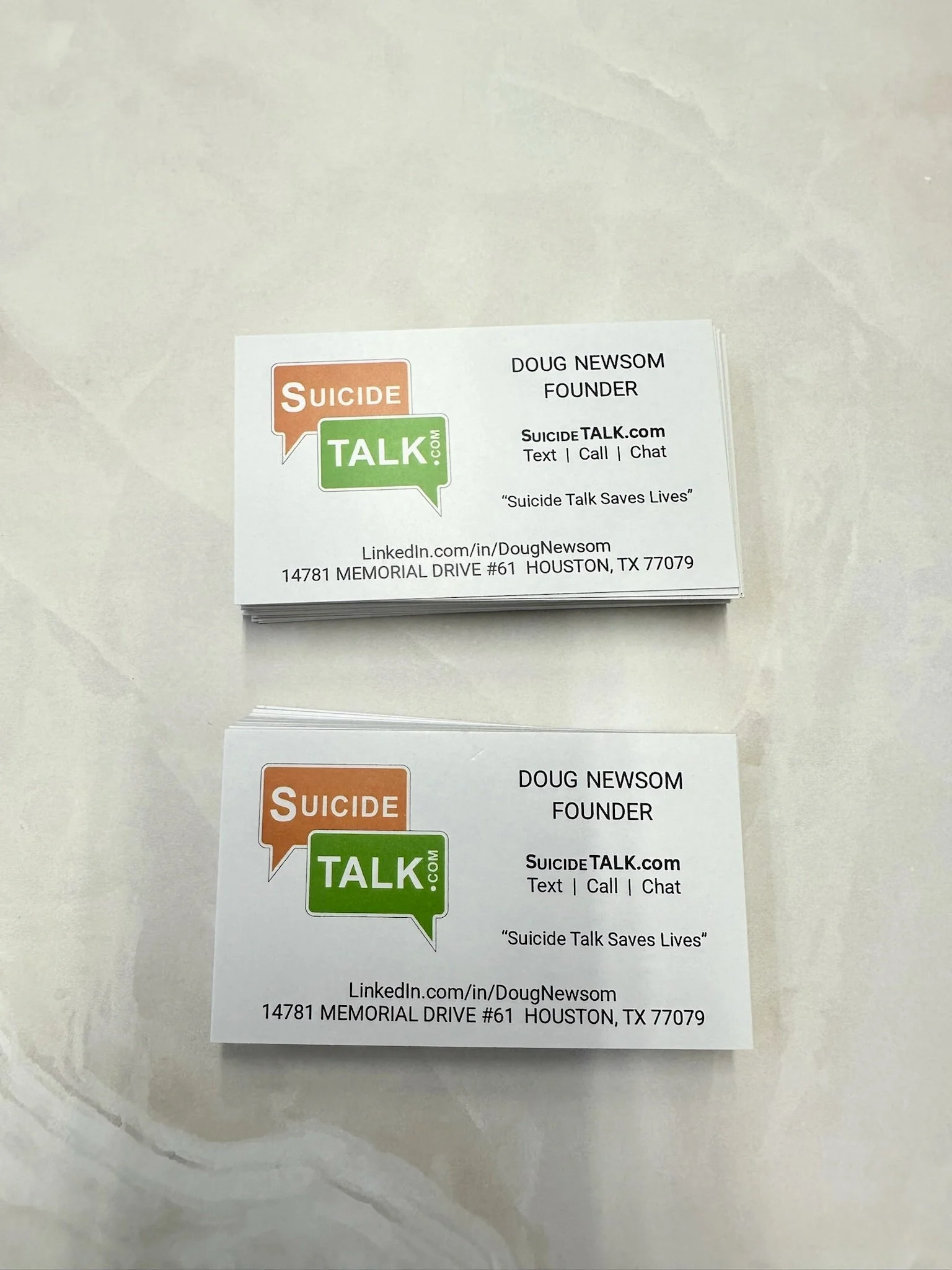 Custom business cards for Houston small businesses and professionals printed by Memorial Postal Center.