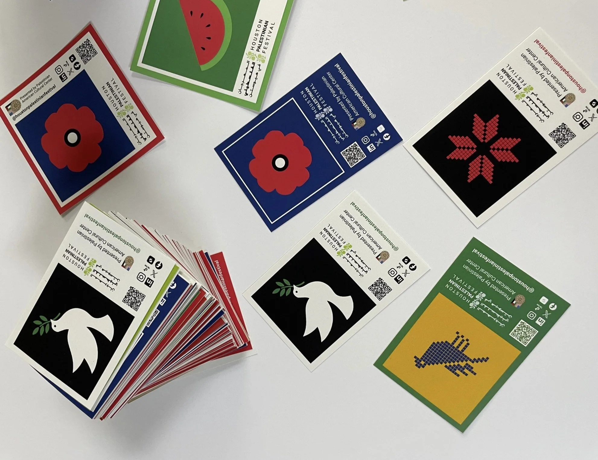 Custom sticker printing in Houston, TX by Memorial Postal Center for businesses, branding, promotions, and events.