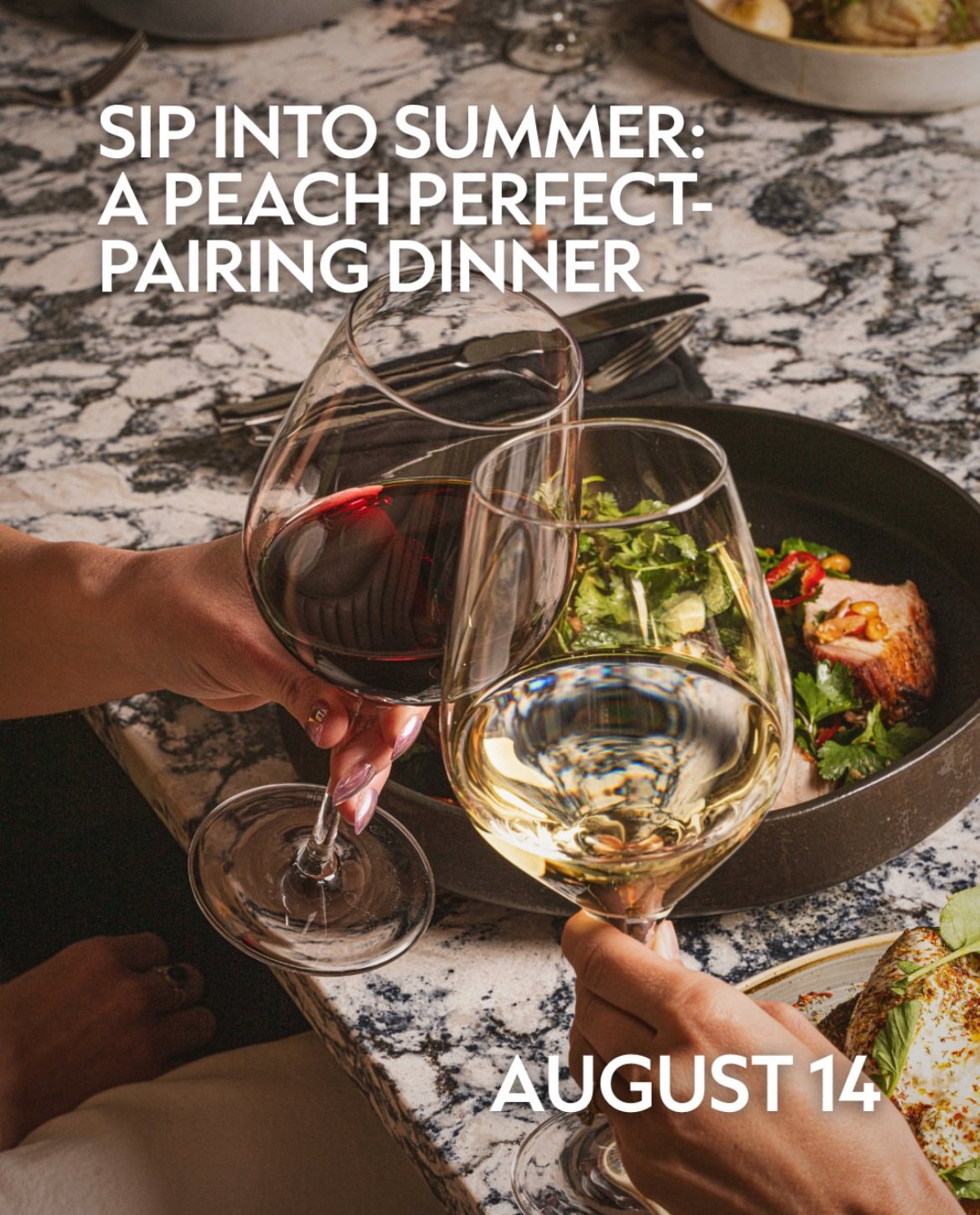 Peach Perfect Pairing Dinner