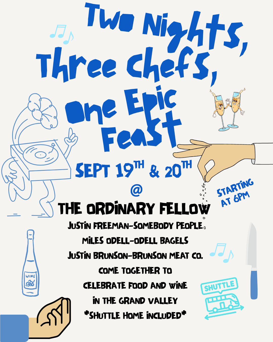 Two Nights, Three Chefs, One Epic Feast