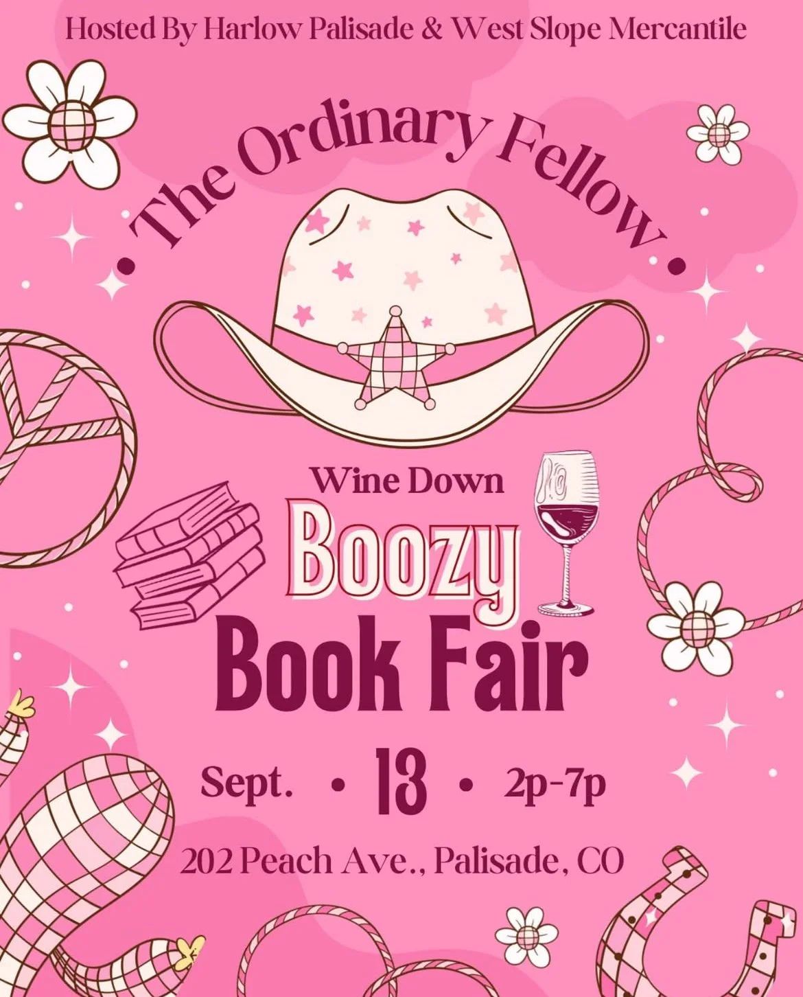 Boozy Book Fair curated by Harlow