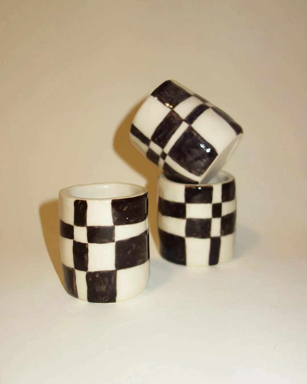 Checker Espresso Set