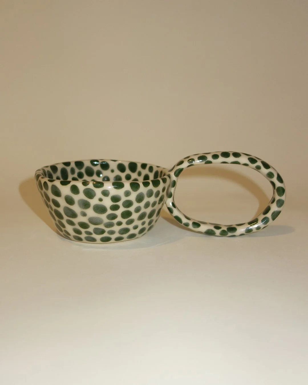 Green Dotted Mug