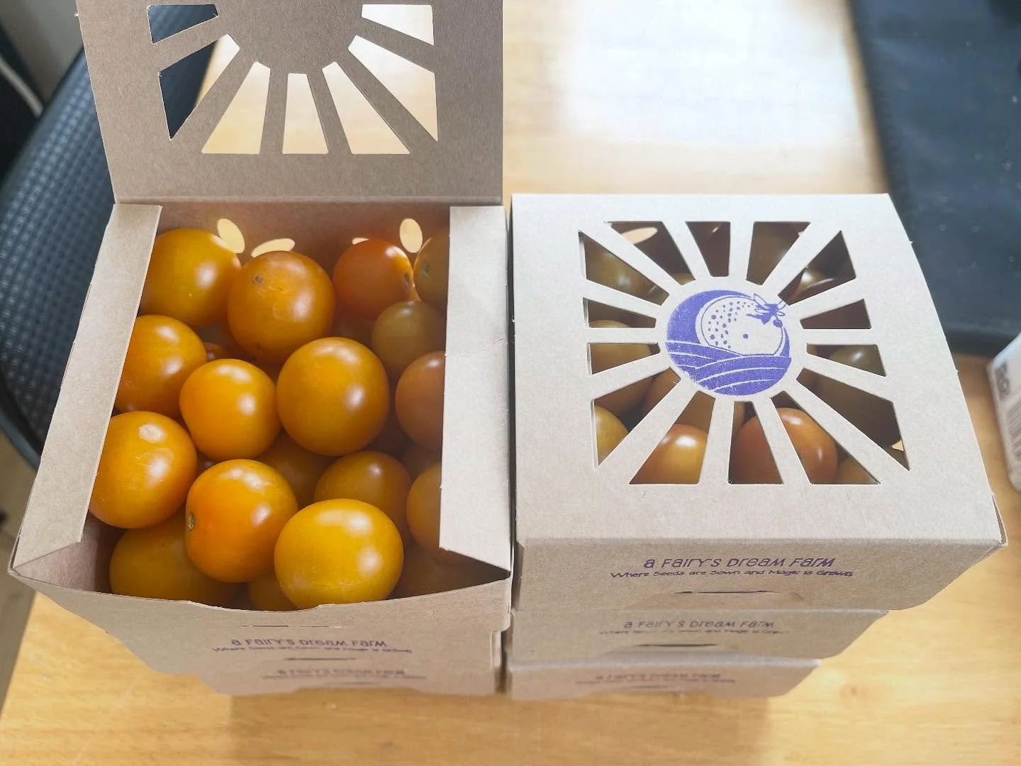 All in a day&rsquo;s harvest. Sungold cherry tomatoes are in abundance right now. If you&rsquo;ve never experienced these tiny balls of heaven, there&rsquo;s no time like the present. 

$6 or $4 per pint - Whichever works best for your budget at time