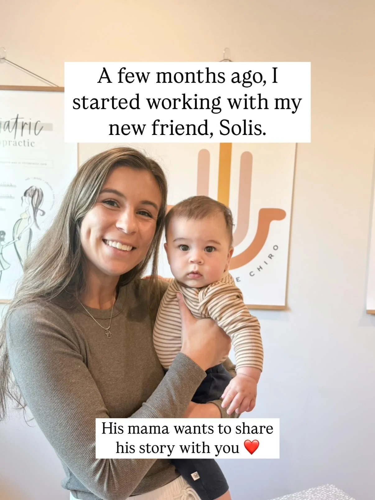 From restless nights to peaceful sleep ✨ Solis is thriving! Since starting consistent chiropractic care, we&rsquo;ve seen incredible changes: sleeping through the night, comfortable and happy during breastfeeding, clear skin where eczema used to be, 
