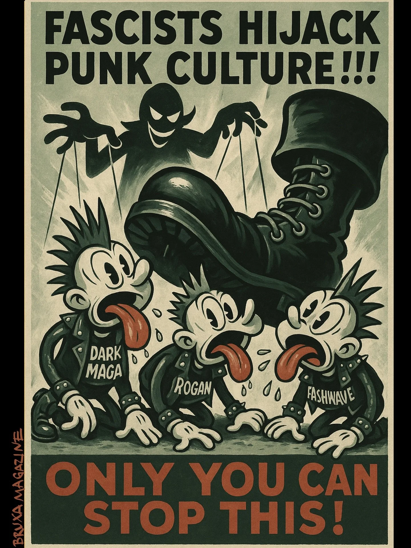 Punch UP not down.
