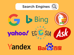 Pictures of different search engines