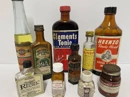 Old medicine bottles