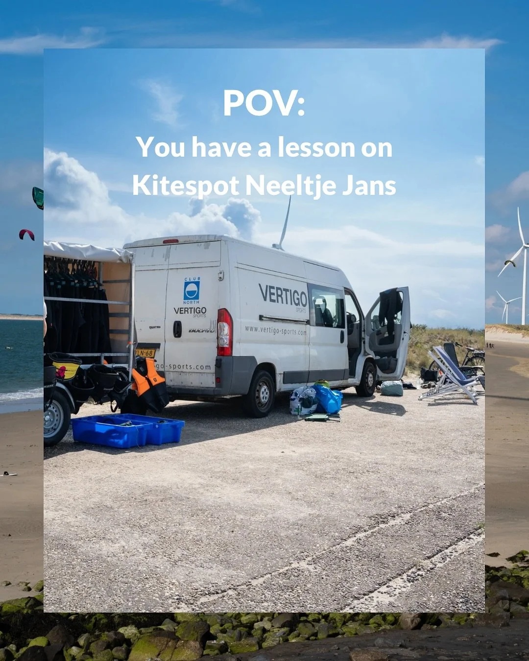 Vanmiddag hebben we weer de perfecte wind voor kite sessies op Neeltje Jans. Swipe om te zien hoe het daar in zijn werk gaat! 🪁☀️

See you @ Neeltje Jans