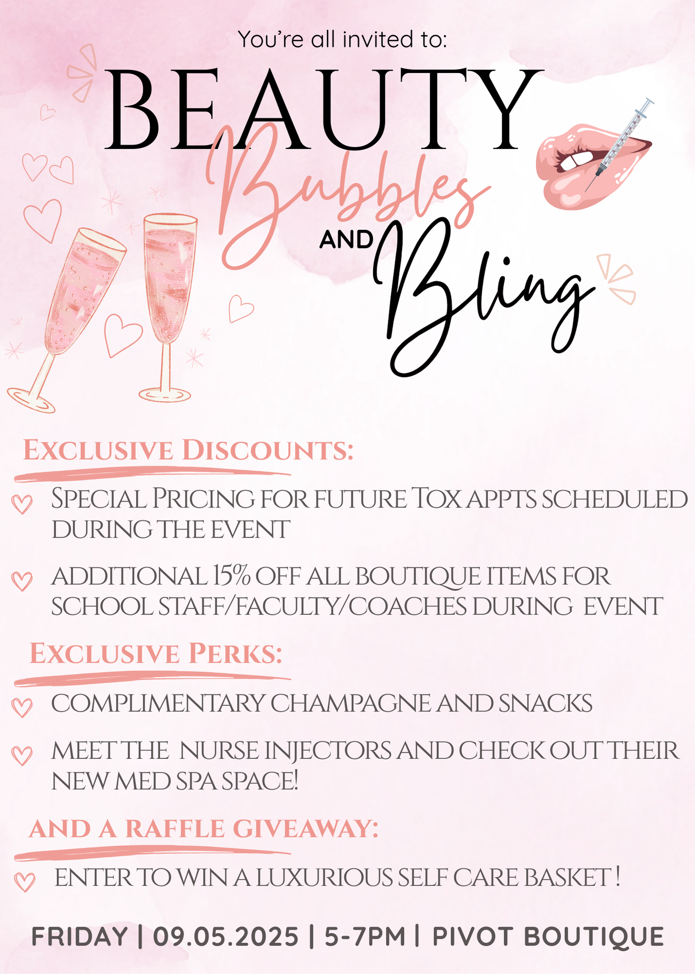 Beauty, Bubbles, and BLING