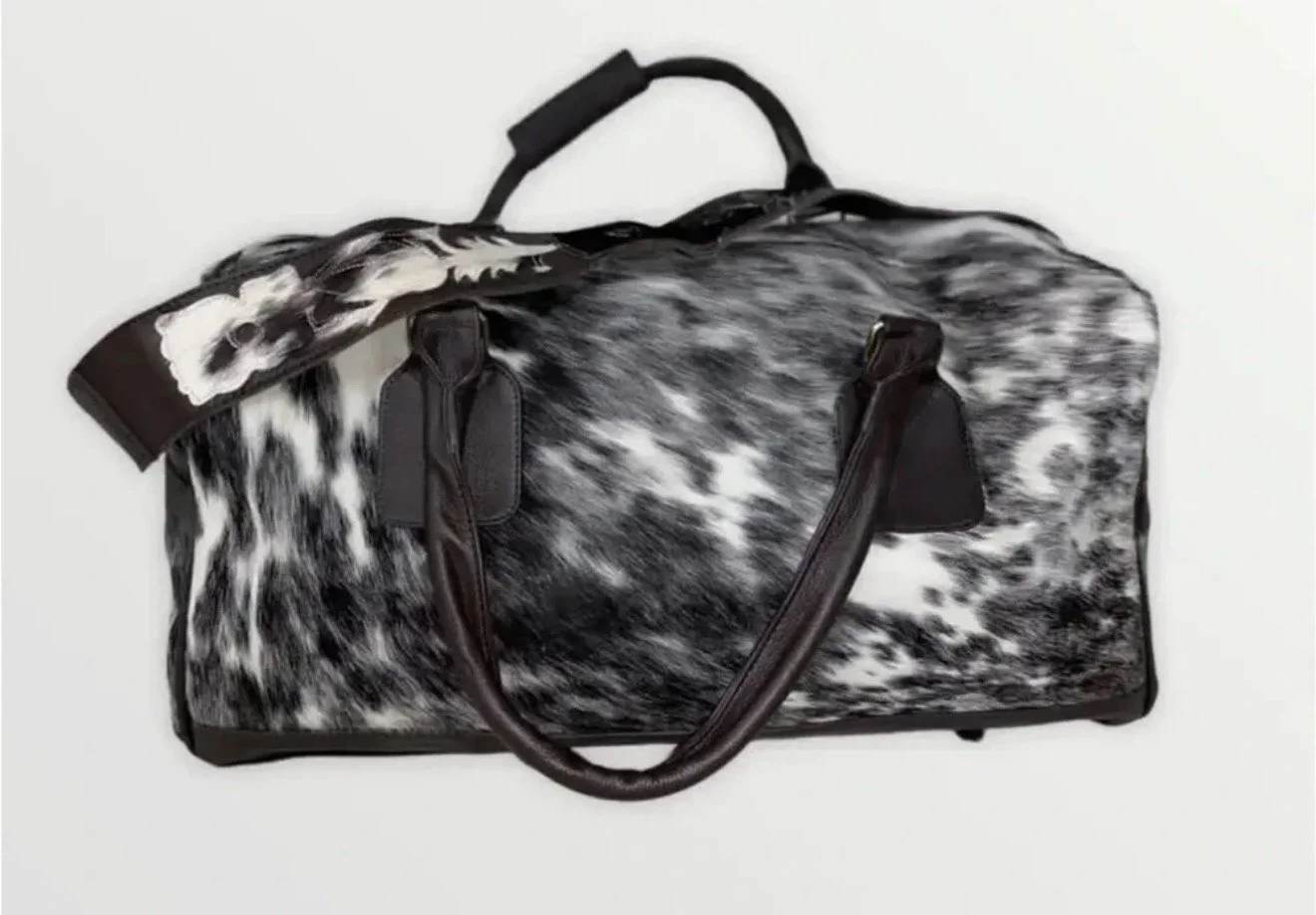 Oversized Cowhide Duffle Bag