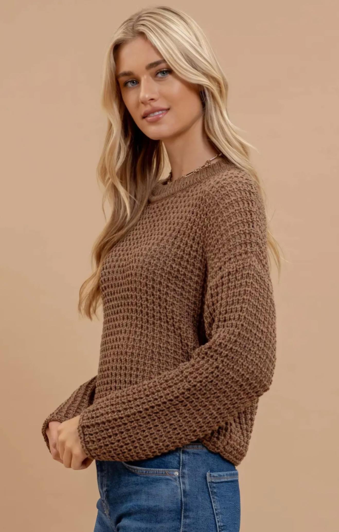 Brown Knit Sweater