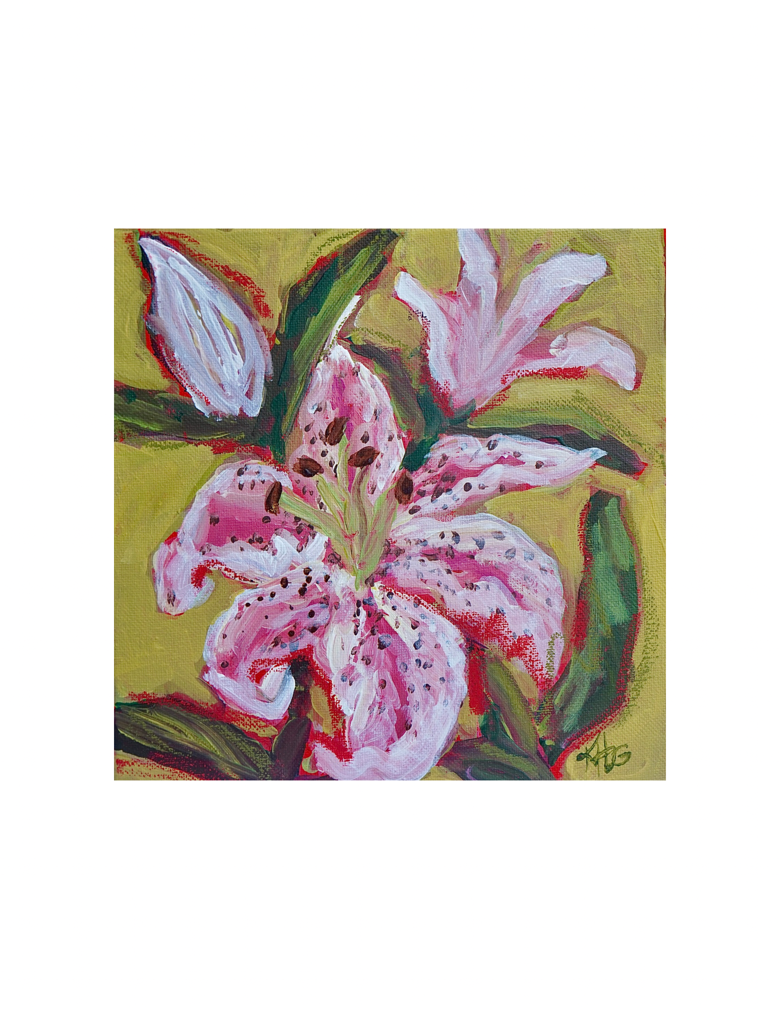 Consider the Lilies Mini No.4, 8x8”
