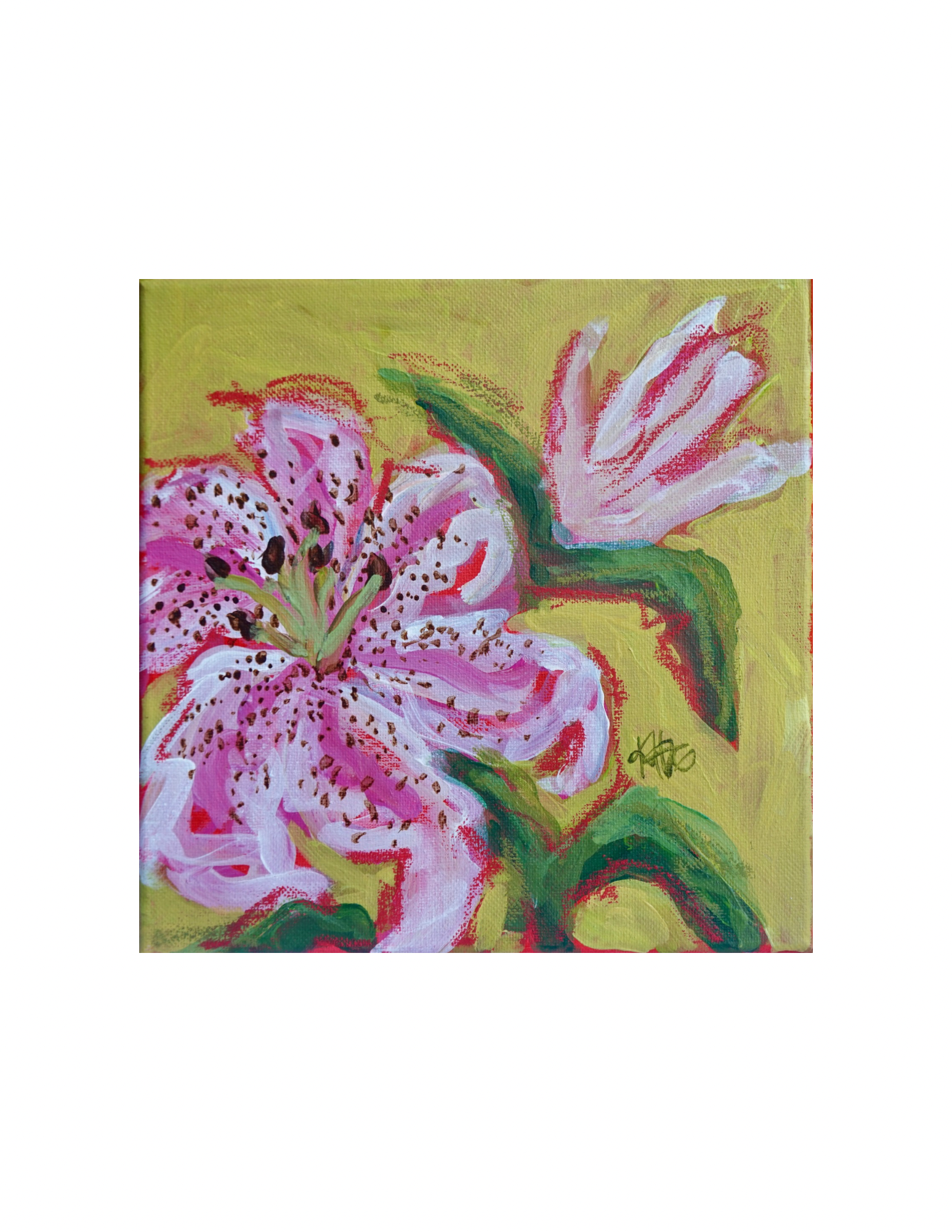 Consider the Lilies Mini No.5, 8x8”