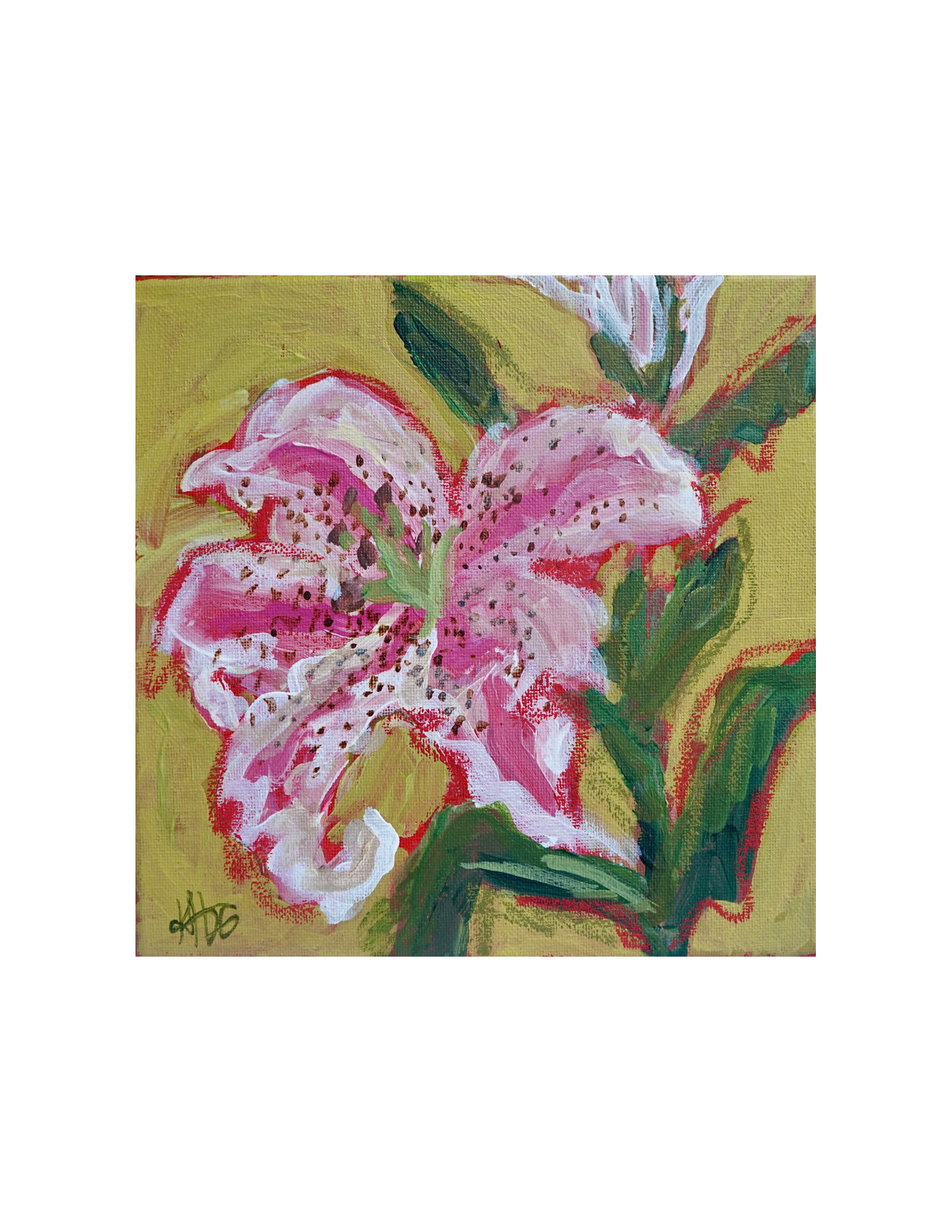 Consider the Lilies Mini No.2, 8x8”