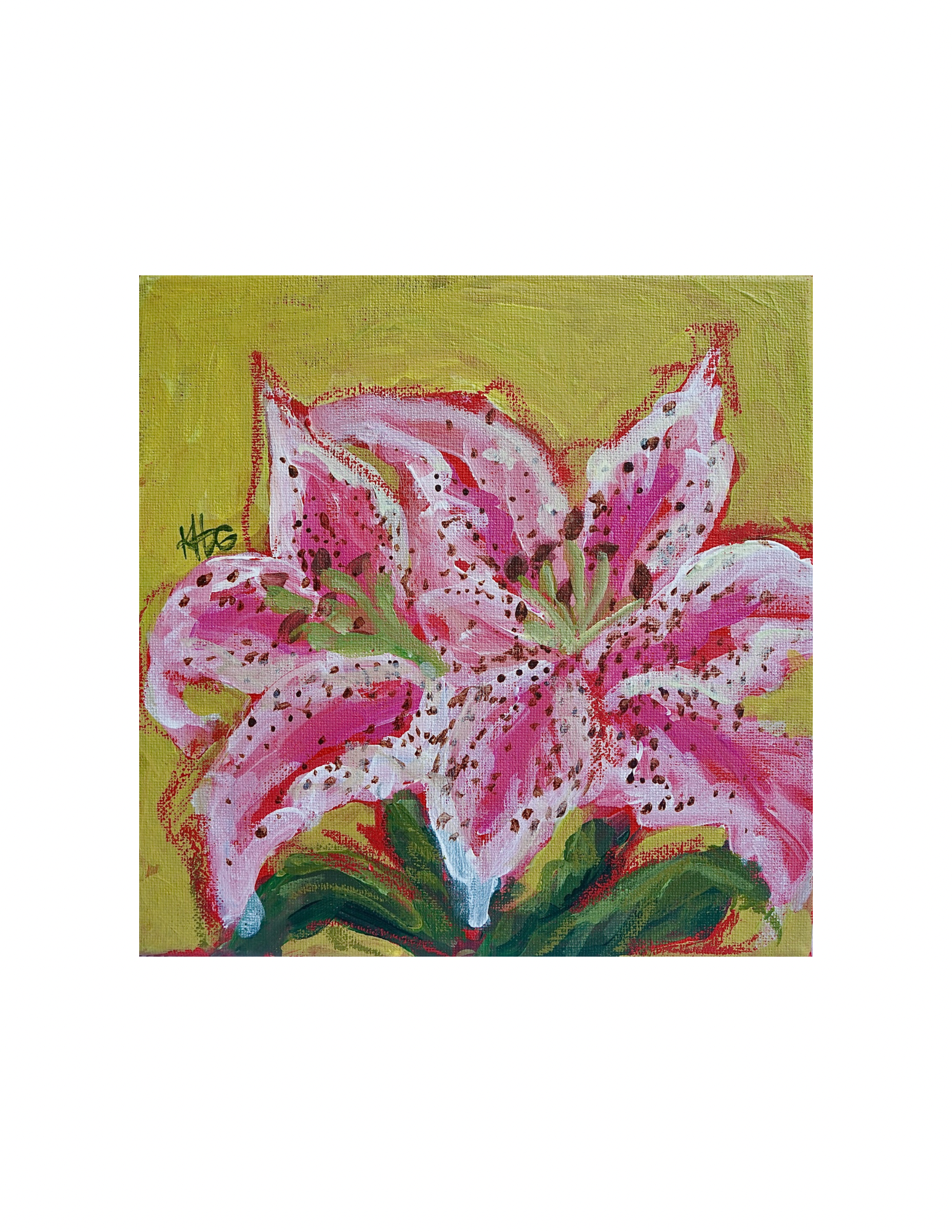 Consider the Lilies Mini No.3, 8x8”
