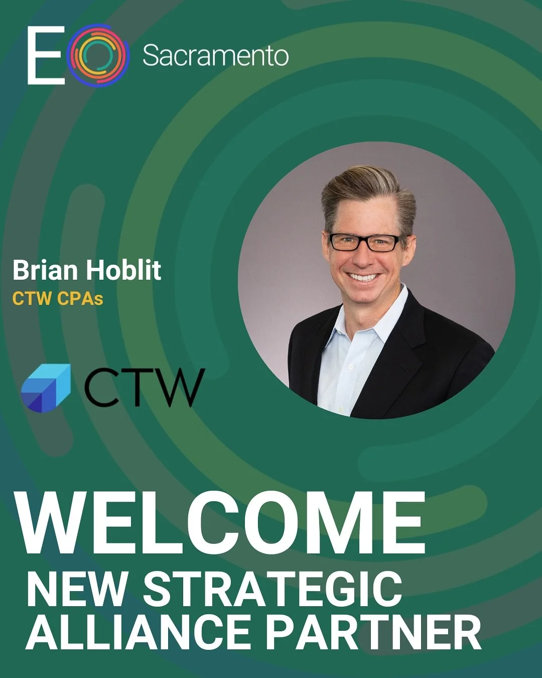 We&rsquo;re thrilled to welcome two incredible new Strategic Alliance Partners (SAPs) to the EO Sacramento family! 🎉

Please join us in giving a warm welcome to:

🌟 CTW CPAs, and our Point of Contact Brian Hoblit
🌟 Gold Country Advisors, Inc., and