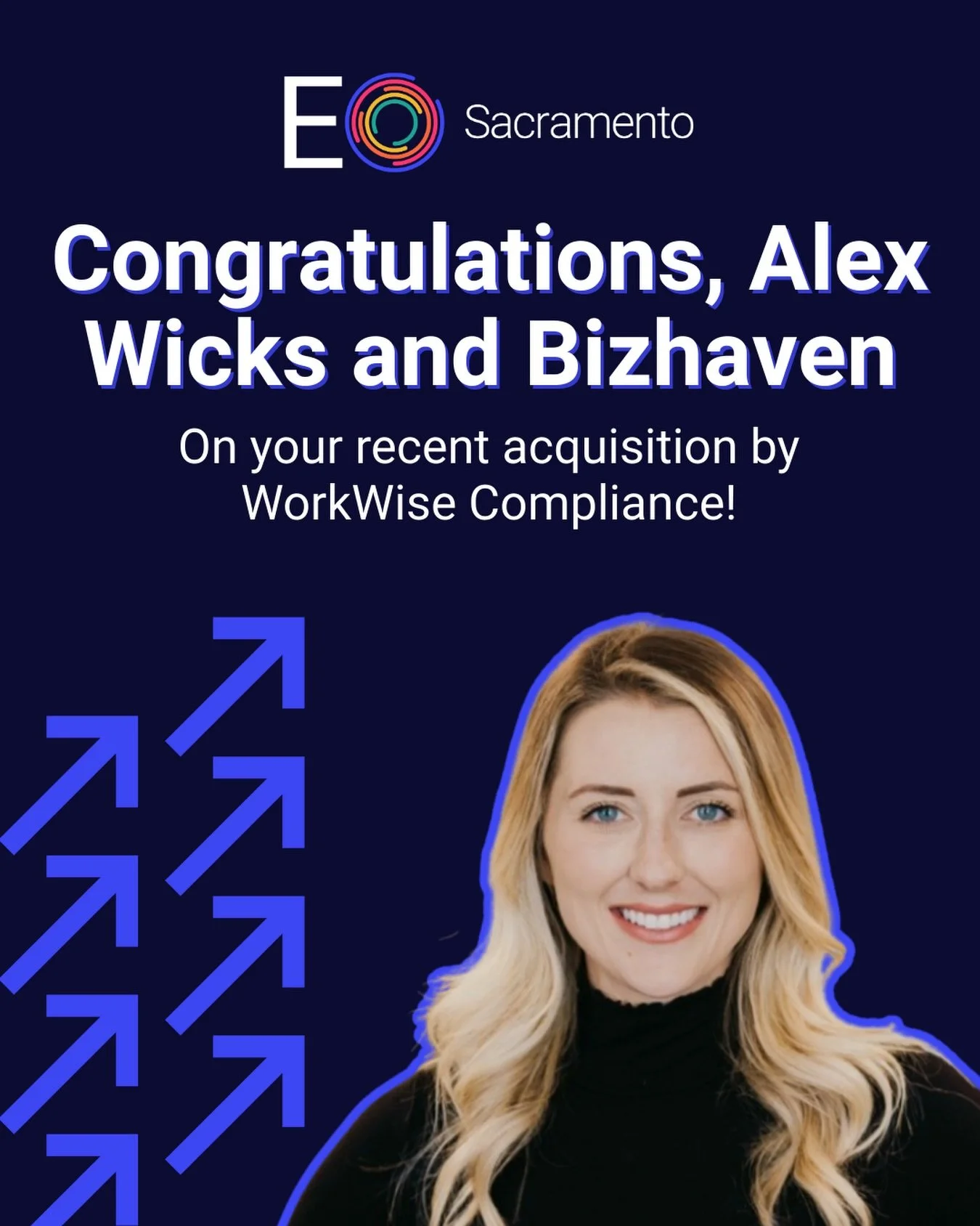 Please help us give a huge round of applause to our current EO Sacramento President Alex Wicks on this business milestone! 👏

During this new era with WorkWise Compliance, Bizhaven will deliver more resources, deeper expertise, and an even broader r