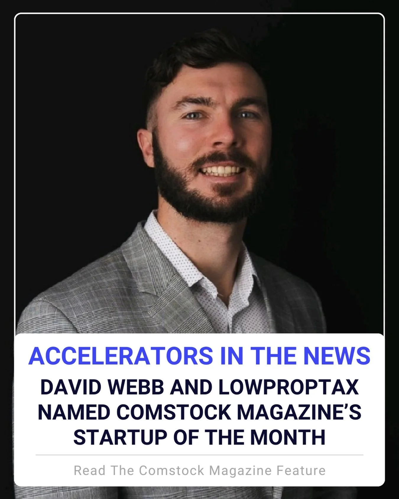 Congratulations to EO Accelerator David Webb and LowPropTax for being named Comstock Magazine's Startup of the Month! 👏

After dealing with multiple personal property tax issues, David founded LowPropTax to help California homeowners navigate proper