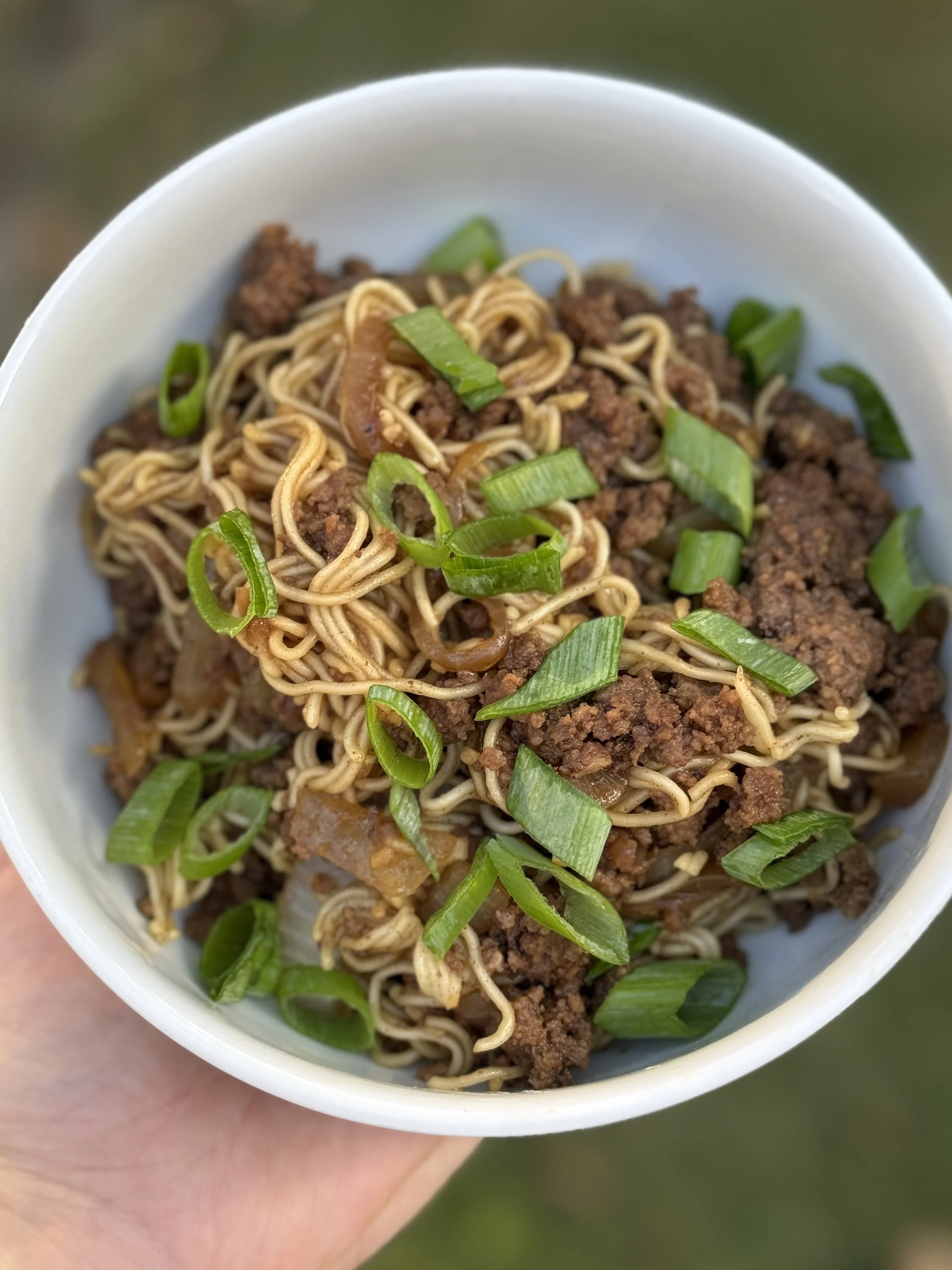 Mongolian Ground Beef Noodles