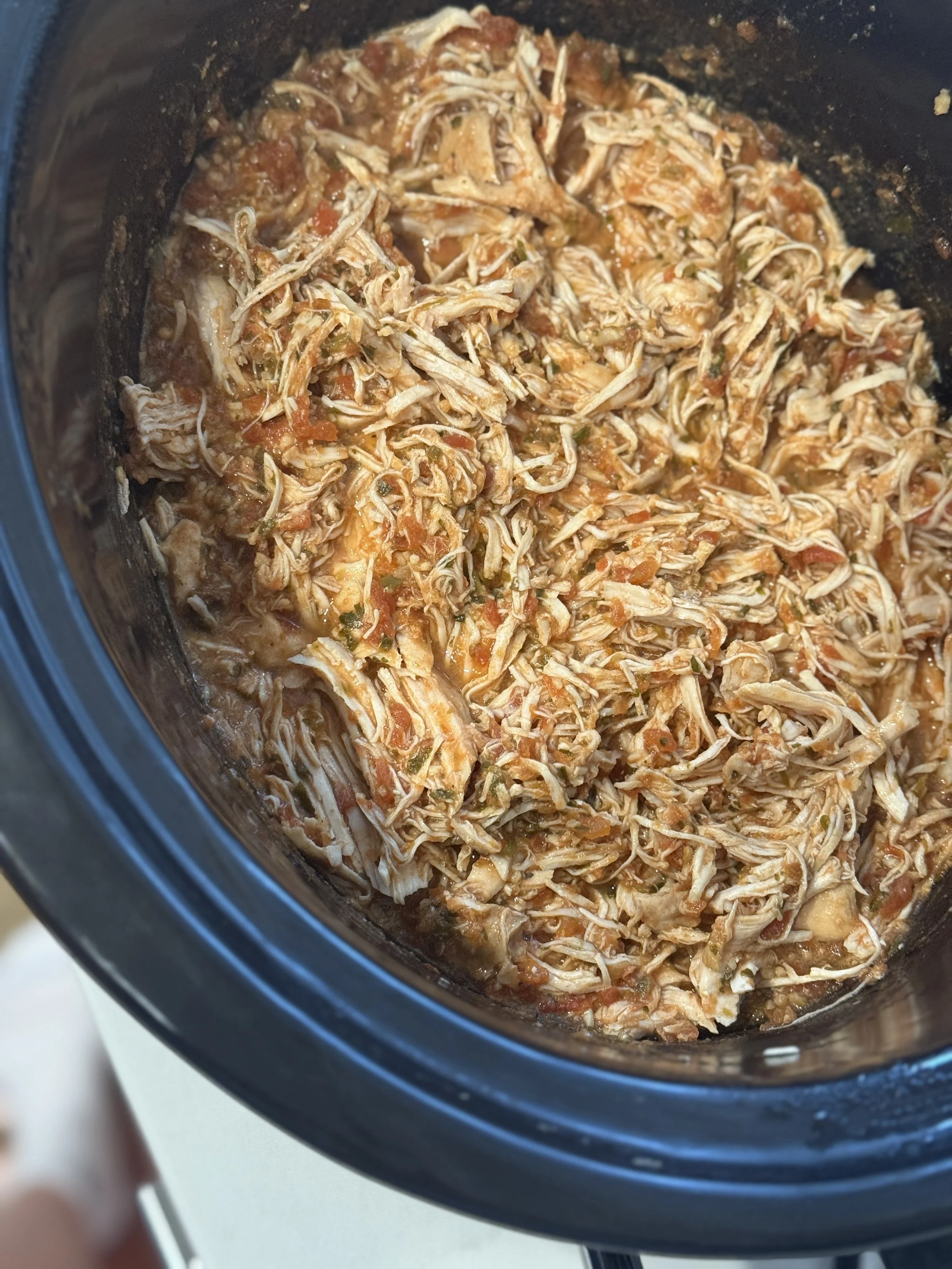 The EASIEST Salsa Crockpot Chicken